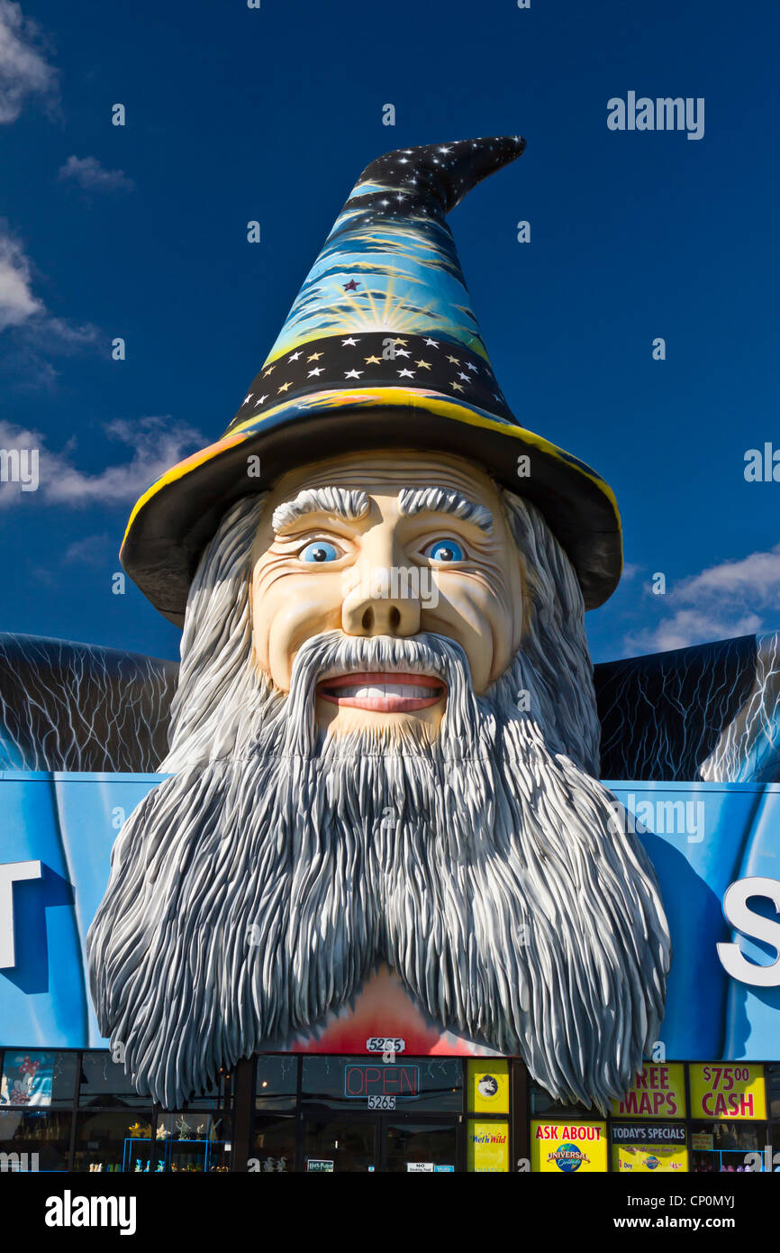 Ein Geschenk-Shop Eingang in Kissimmee, Florida, USA. Stockfoto