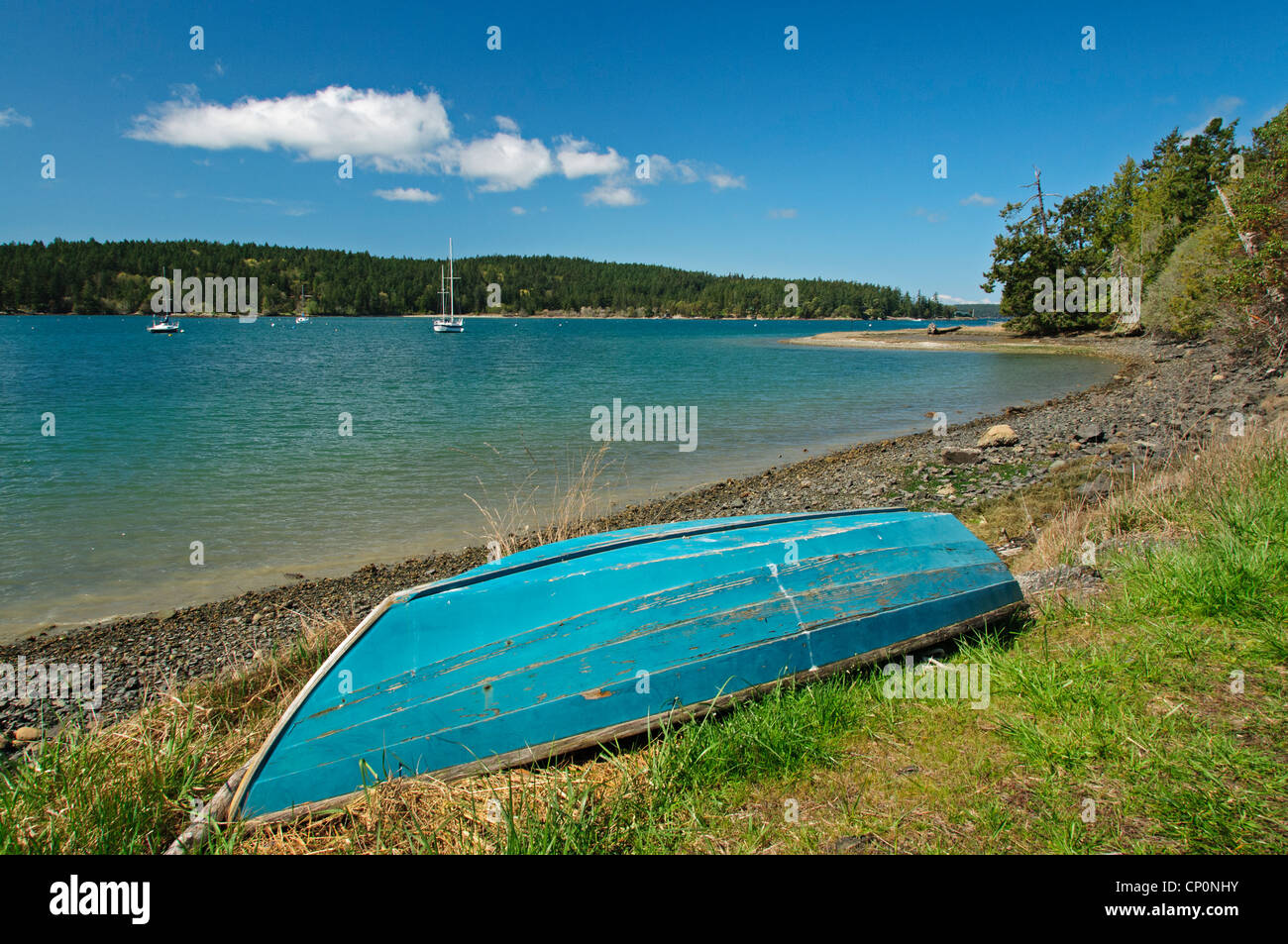 Blind Bay, Shaw Island, San Juan Islands, Washington. Stockfoto