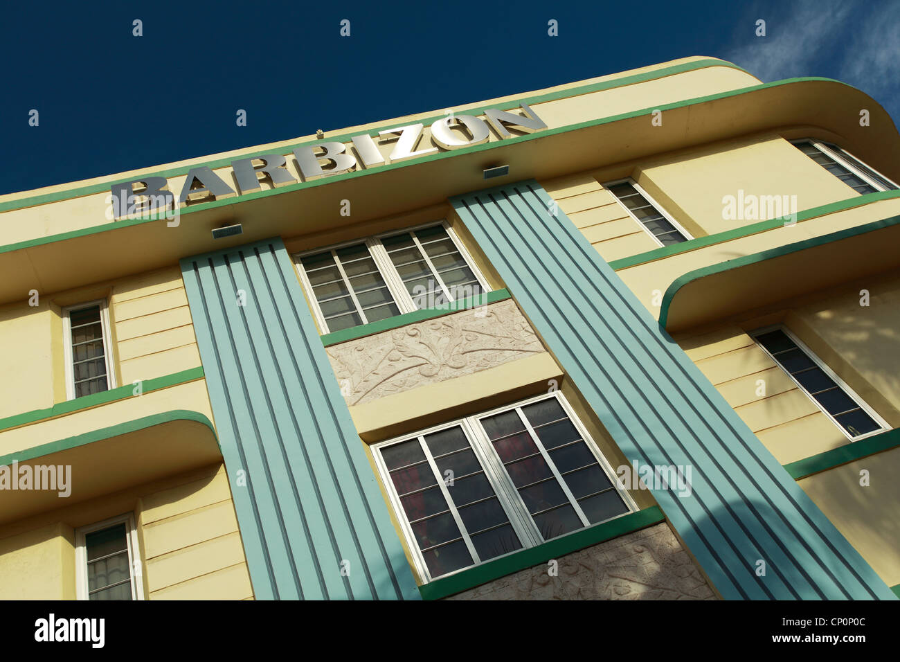 Die Art-Deco-Bereich von Miami, South Beach - The Barbizon Hotel Stockfoto