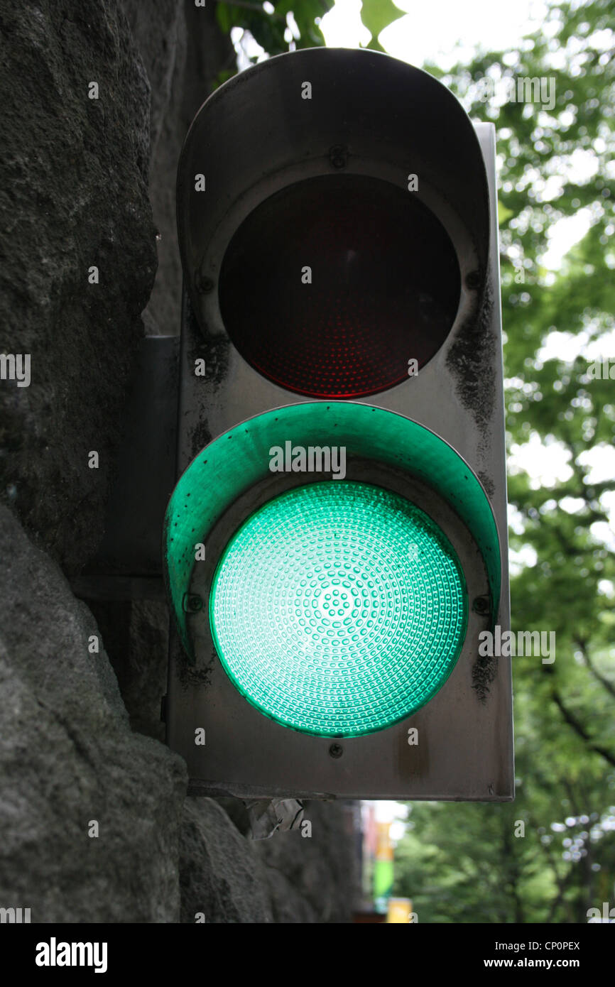 grünes Licht für Stockfoto