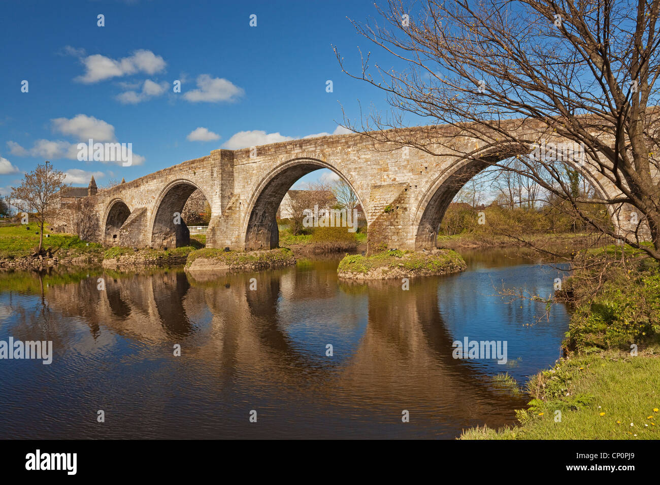 Stirling Auld Brig (alte Brücke) Stockfoto