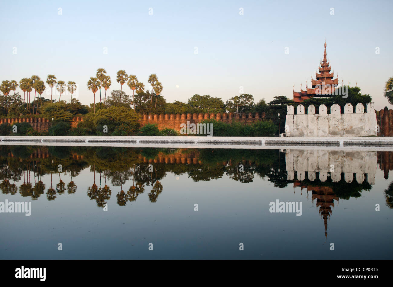 Mandalay-Festung in myanmar Stockfoto