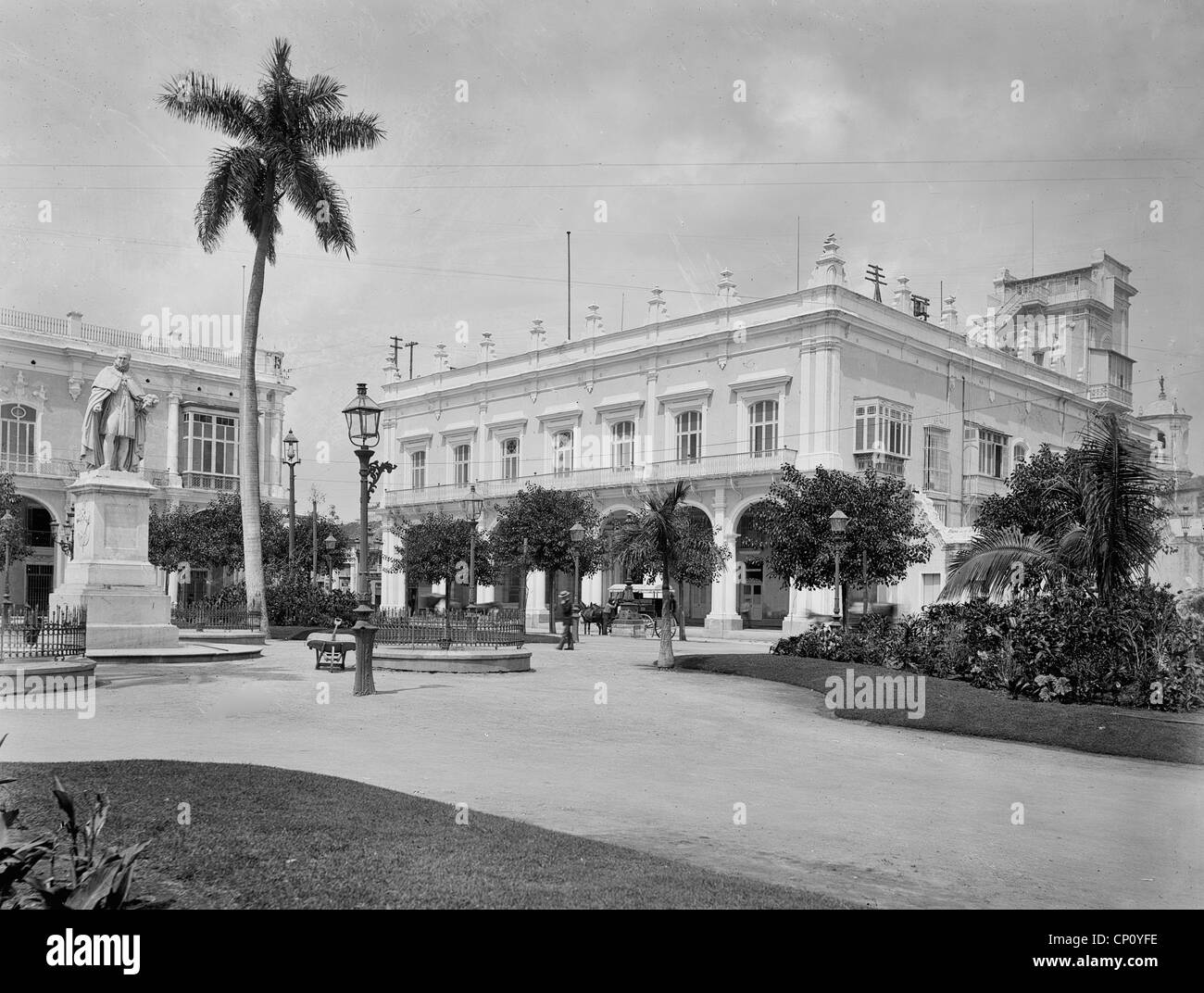 Palast der Militärgouverneur, Havanna, 1900 Stockfoto