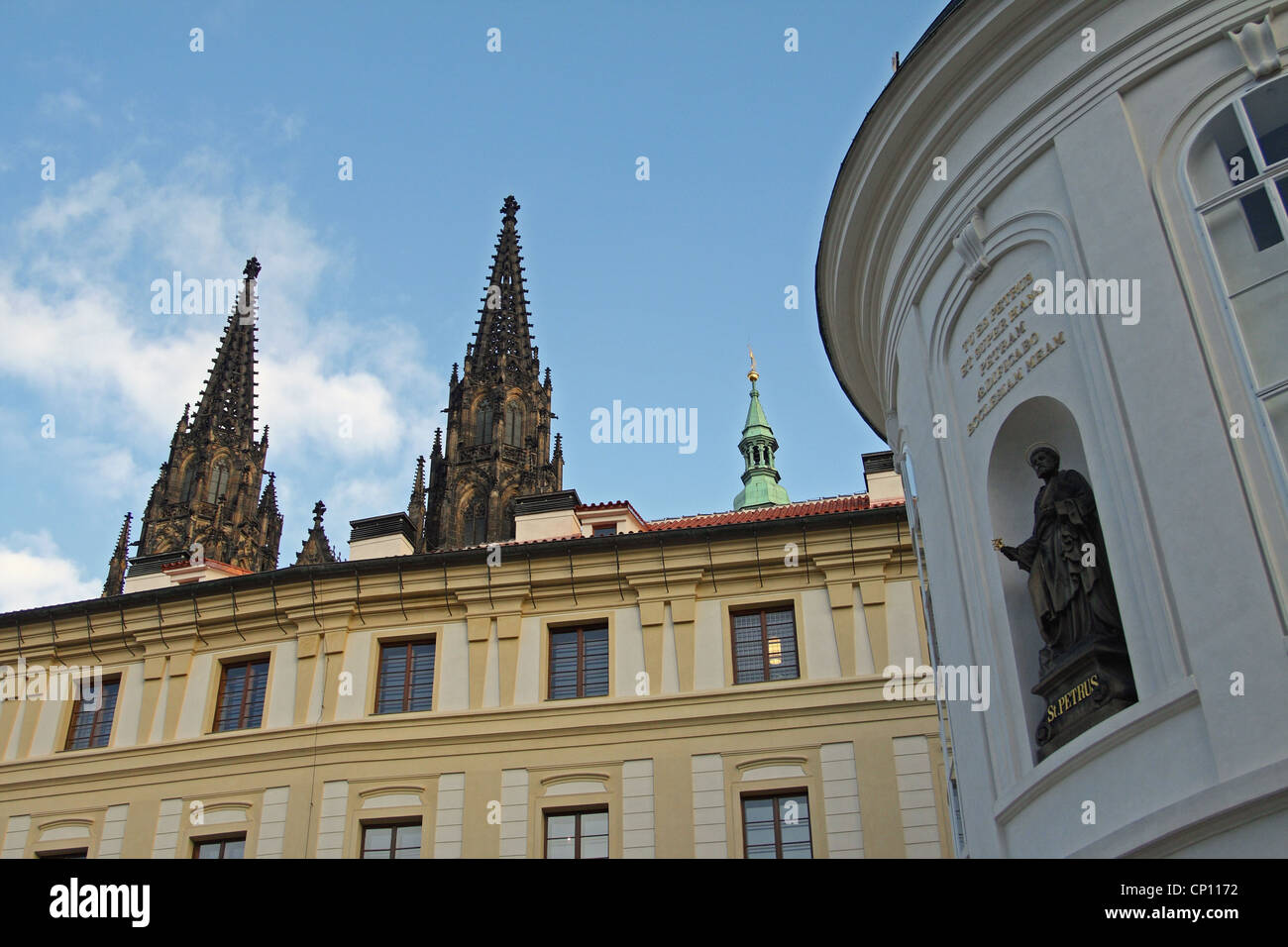 Gebäude der Prager Burg, Prag, Tschechische Republik Stockfoto
