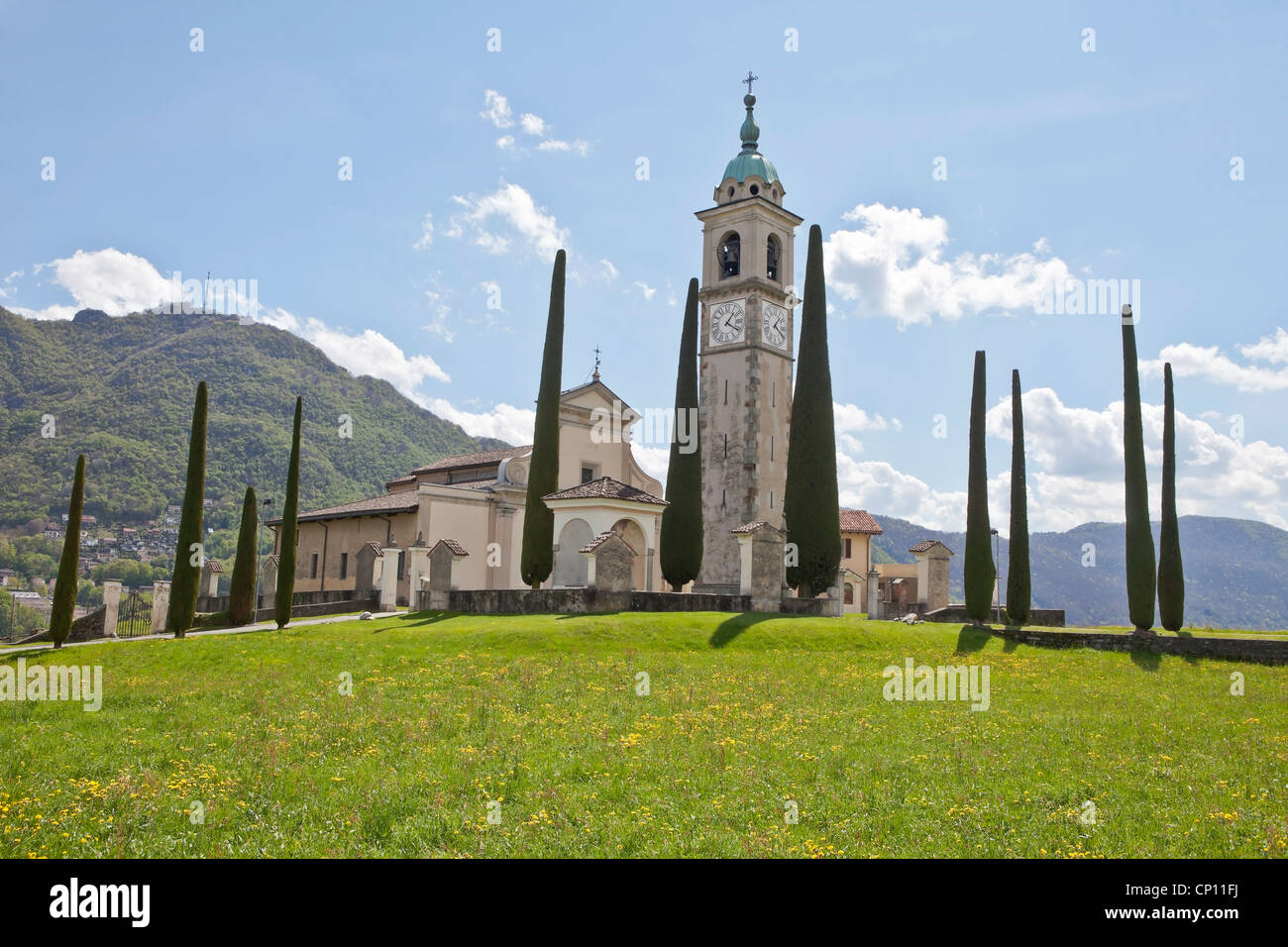 Sant'Abbondio, Montagnola, Collina d ' Oro, Tessin, Schweiz Stockfoto