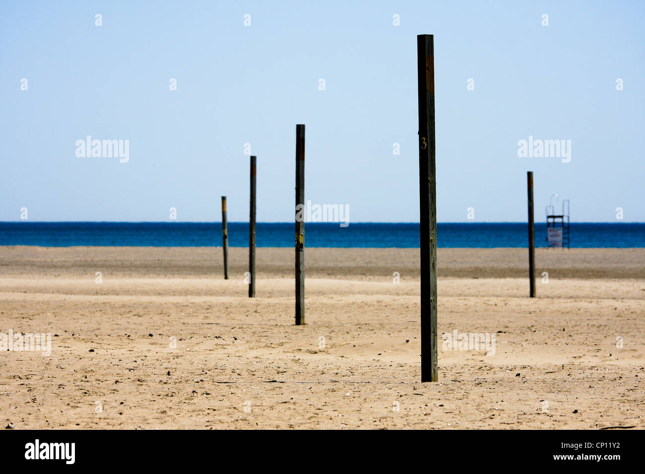 Beach Volley Ball Polen Stockfoto