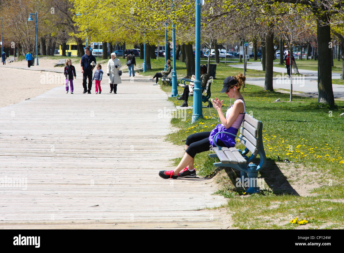 Woodbine Strandpark Toronto Ontario Kanada Stockfoto