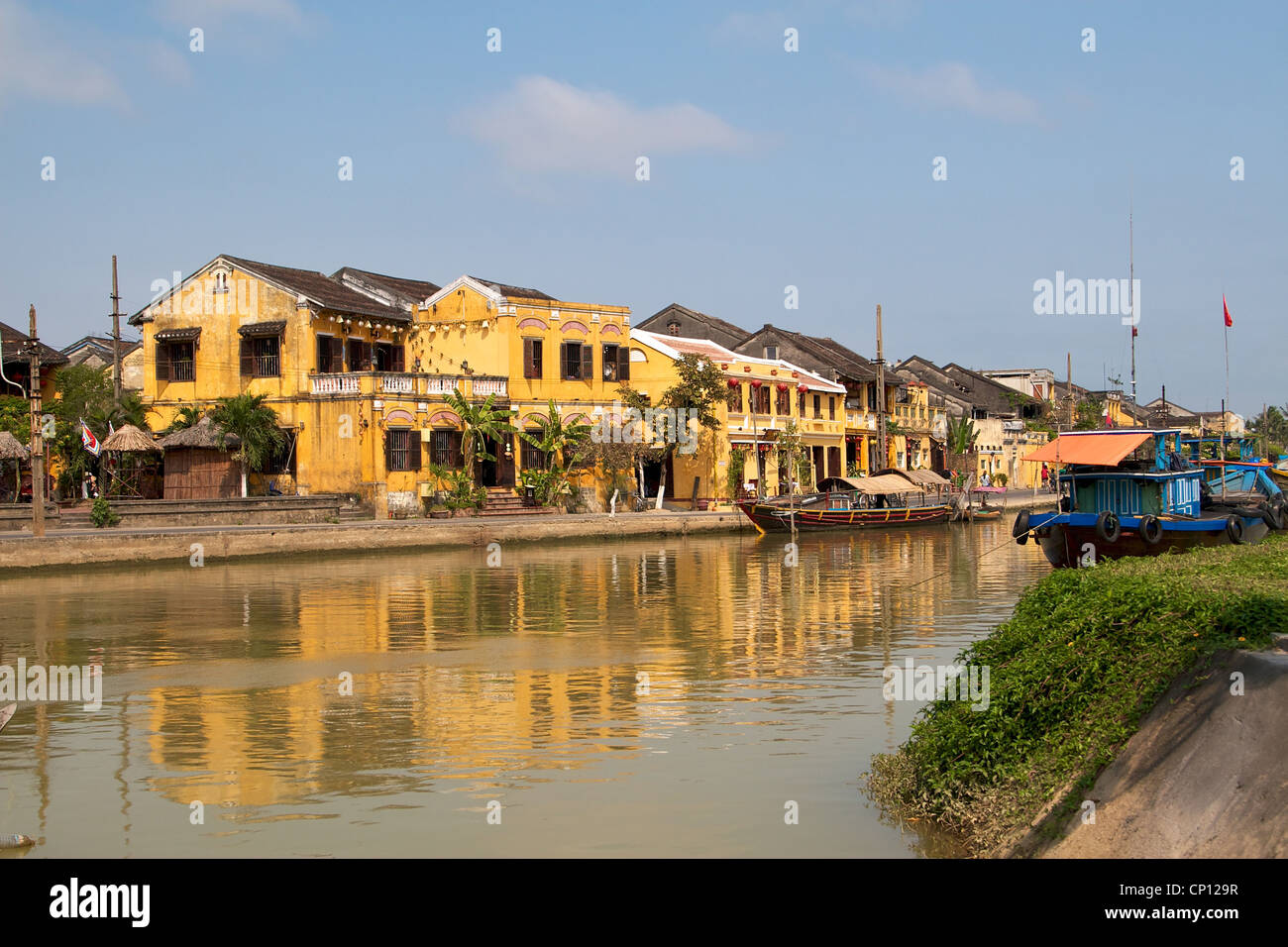 Der Hafen in Hoi an, Vietnam. Stockfoto