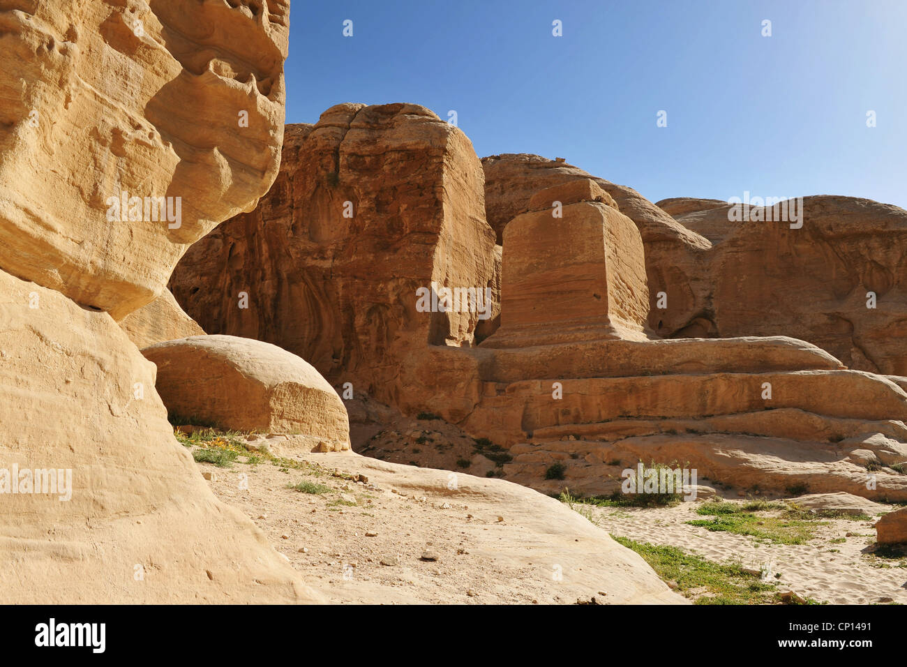 Dies ist ein Bild von der antiken Stadt Petra, Jordanien Stockfoto
