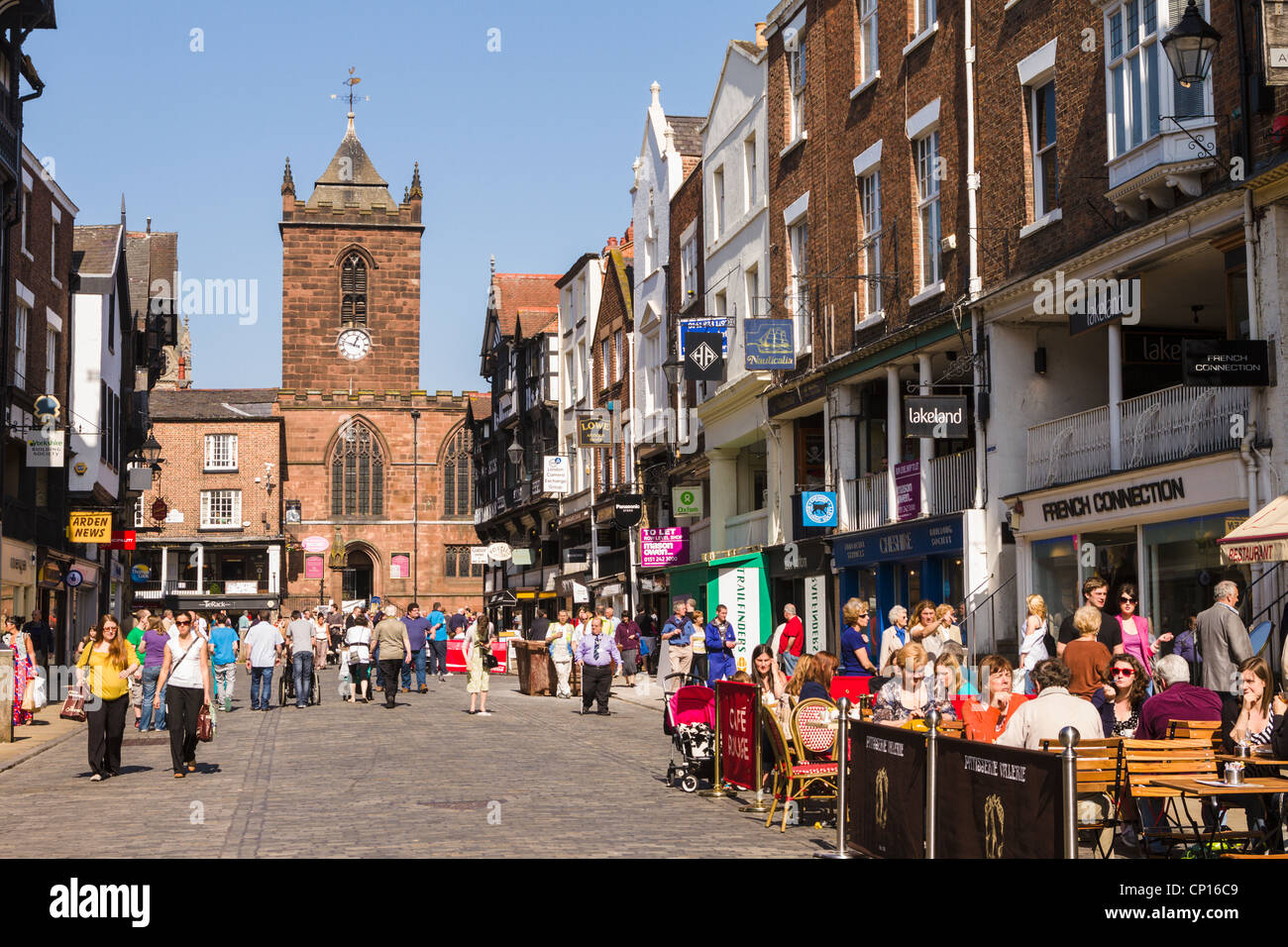 St.Peters Kirche, Bridge Street, Chester Stockfoto