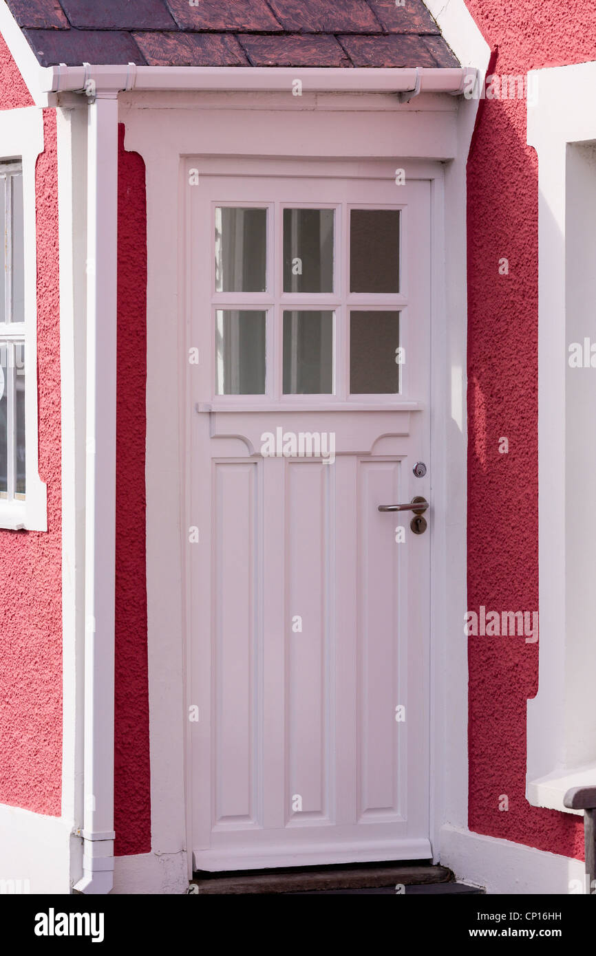 Haustür und Veranda Stockfoto