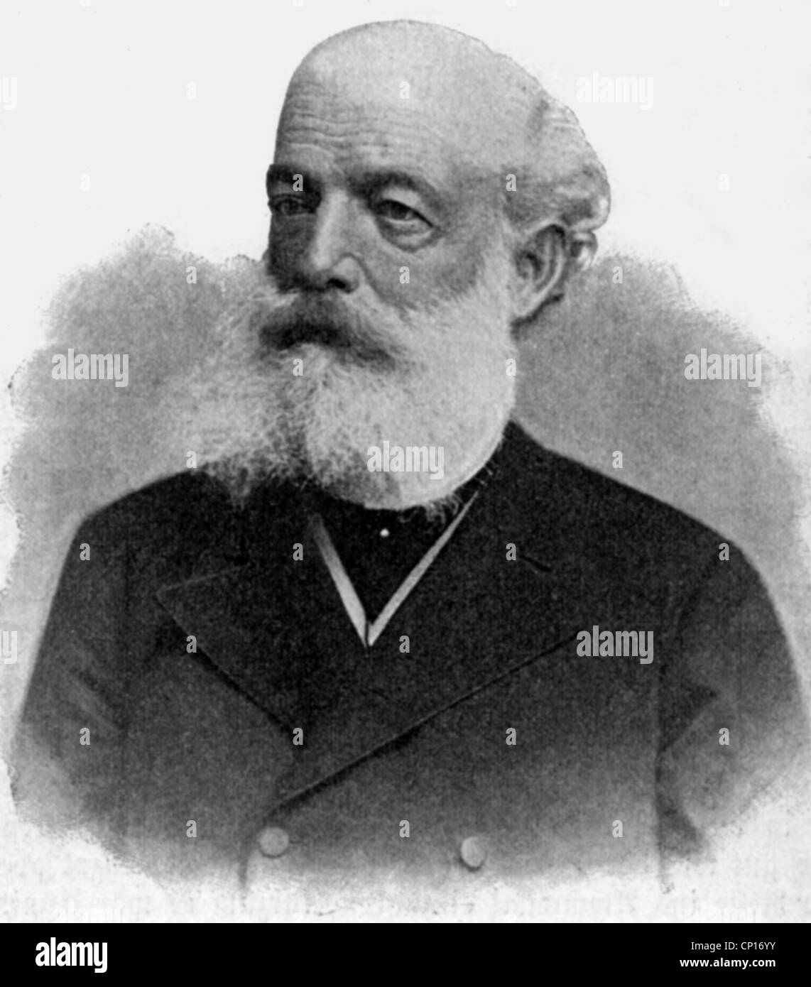 Kekule von Stradonitz, Friedrich August, 7.9.1826 - 13.7.1896, deutscher Erfinder, Chemiker, Porträt, nach Foto, 19. Jahrhundert, Stockfoto