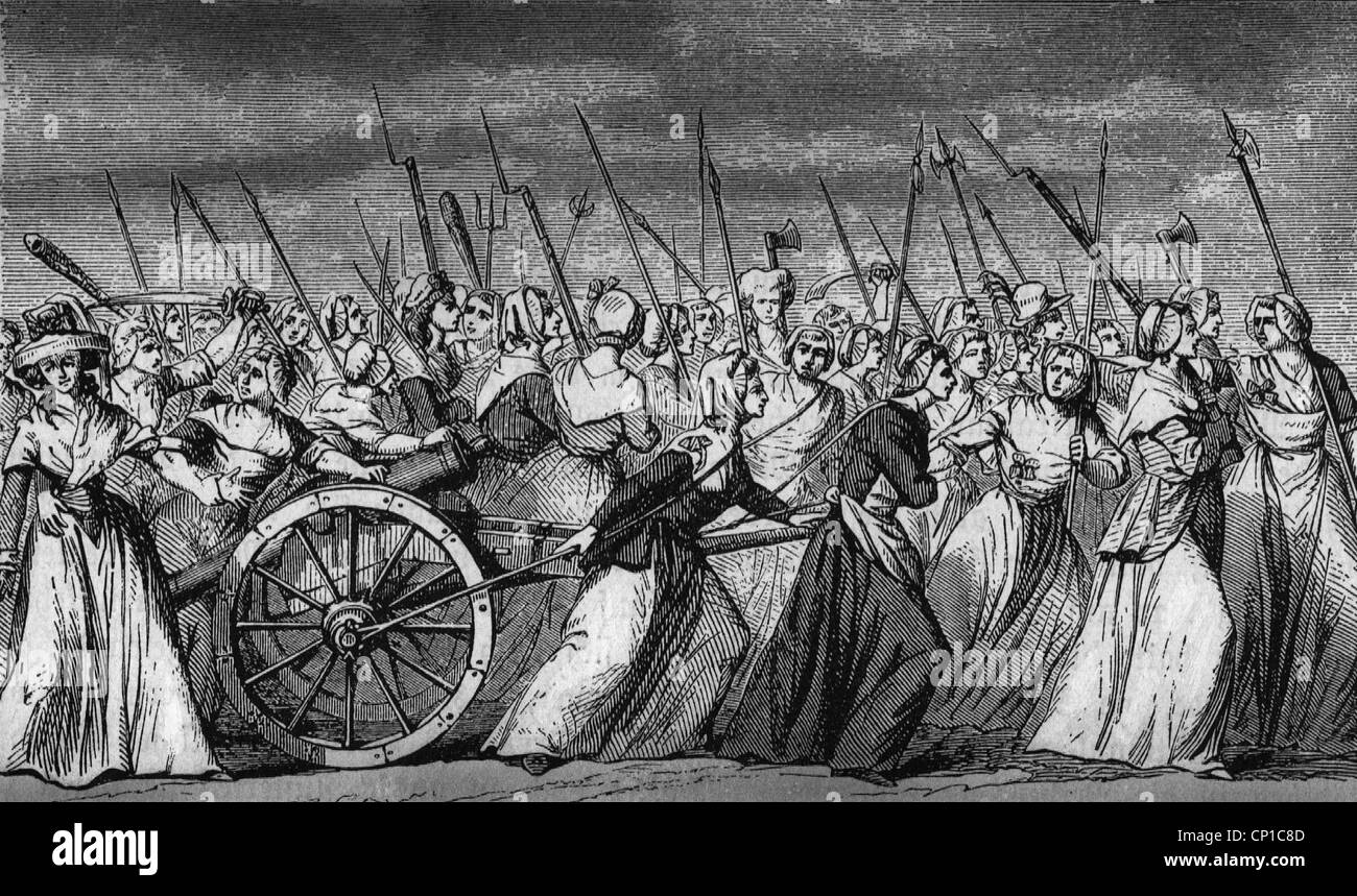 Frauen In Der Französischen Revolution Versailles 1789 Stockfotos & Versailles 1789 Bilder - Alamy