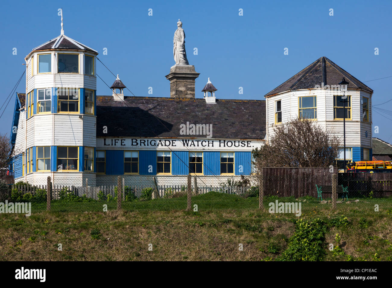 Das alte Leben Brigade Uhr Haus und Gedenkstätte Collingwood hinter bei Tynemouth, UK Stockfoto