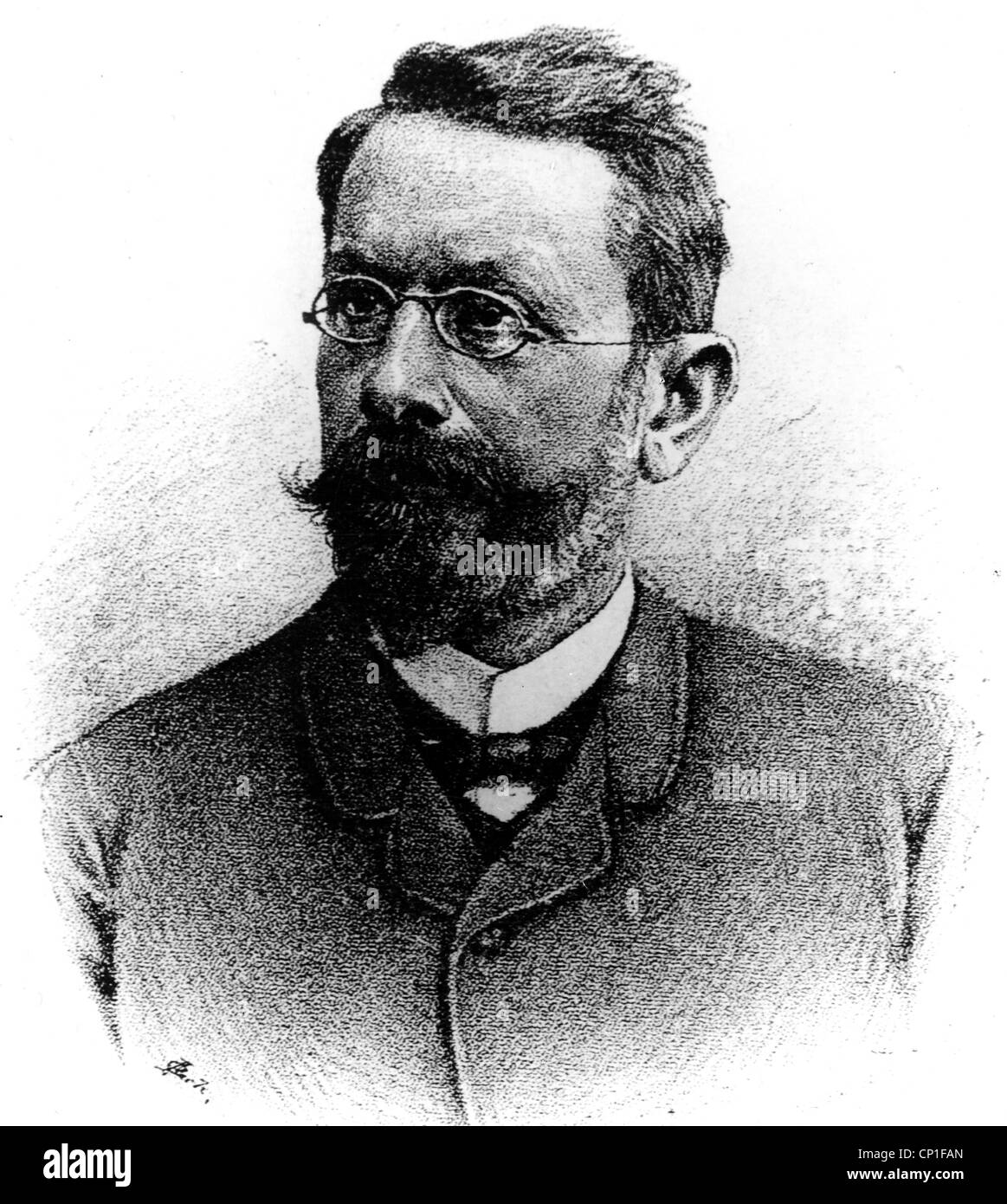 Zittel, Karl Alfred von, Prof., 25.9.184 - 5.1.1904/05, deutscher Paläontologe, Porträt, nach Foto von Friedrich Mueller, München, 19. Jahrhundert, Stockfoto