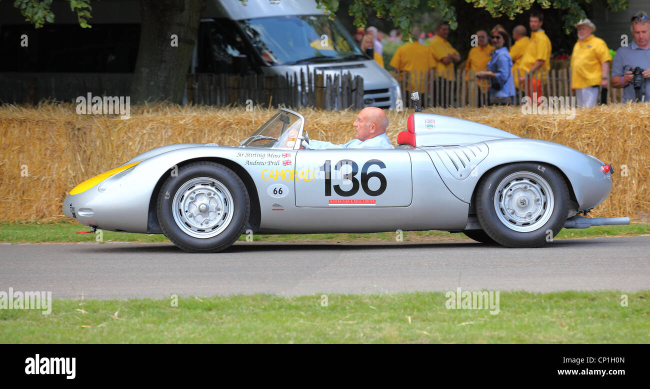 Sir Stirling Moss beim Goodwood Festival of Speed Stockfoto
