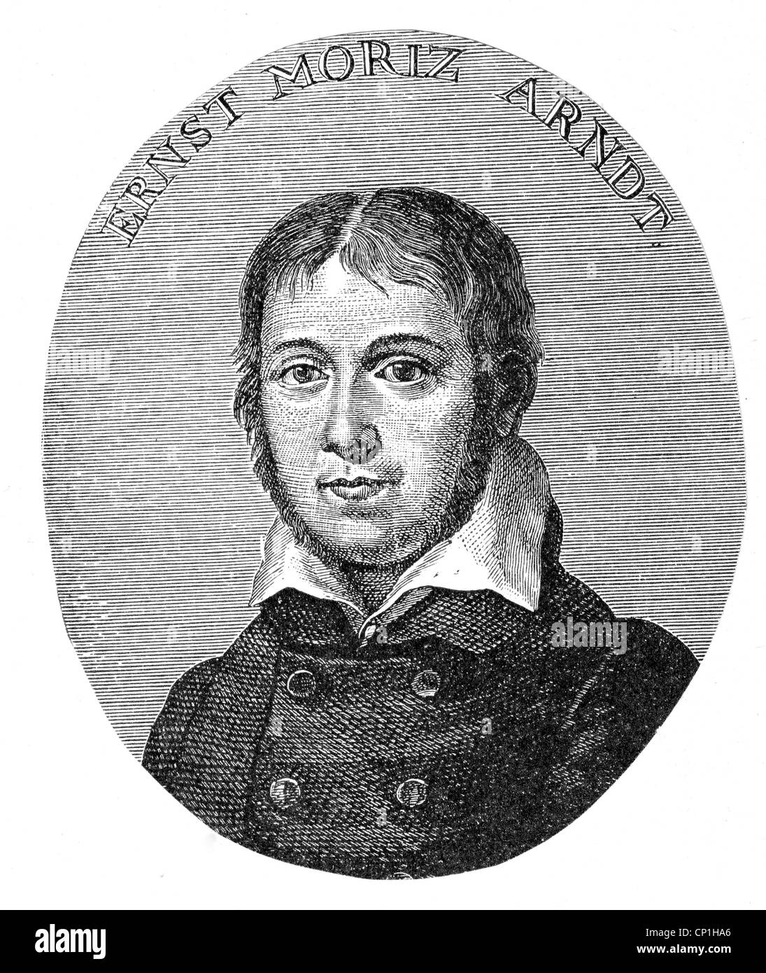 Arndt, Ernst Moritz, 26.12.1769 - 29.1.1860, deutscher Autor/Schriftsteller, Dichter, Porträt, Kupferstich von Johann Heinrich Lips (1758 - 1817), ca. 1815, Artist's Urheberrecht nicht gelöscht werden Stockfoto