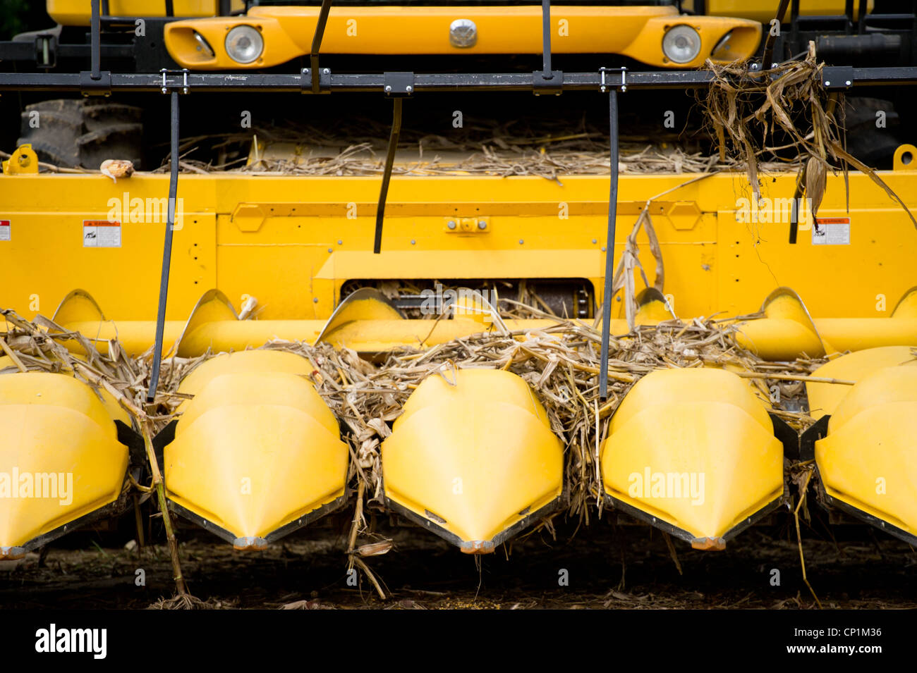 Front-End eines Traktors verwendet für die Ernte Ernte Stockfoto