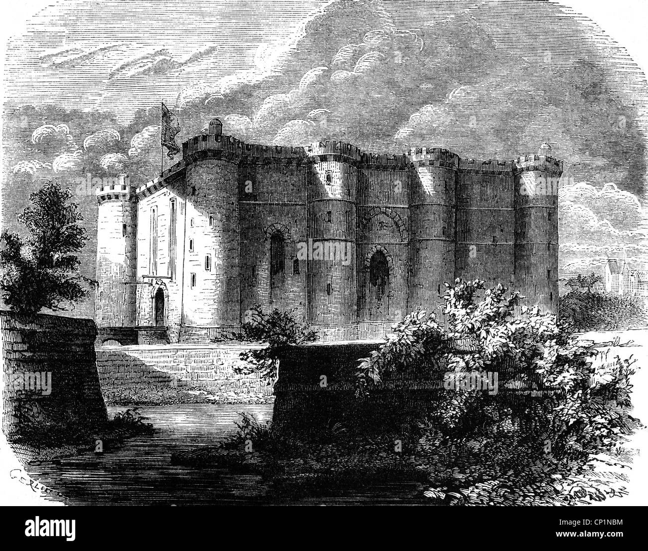 Geographie/reisen, Frankreich, Paris, Bastille, Außenansicht im 18