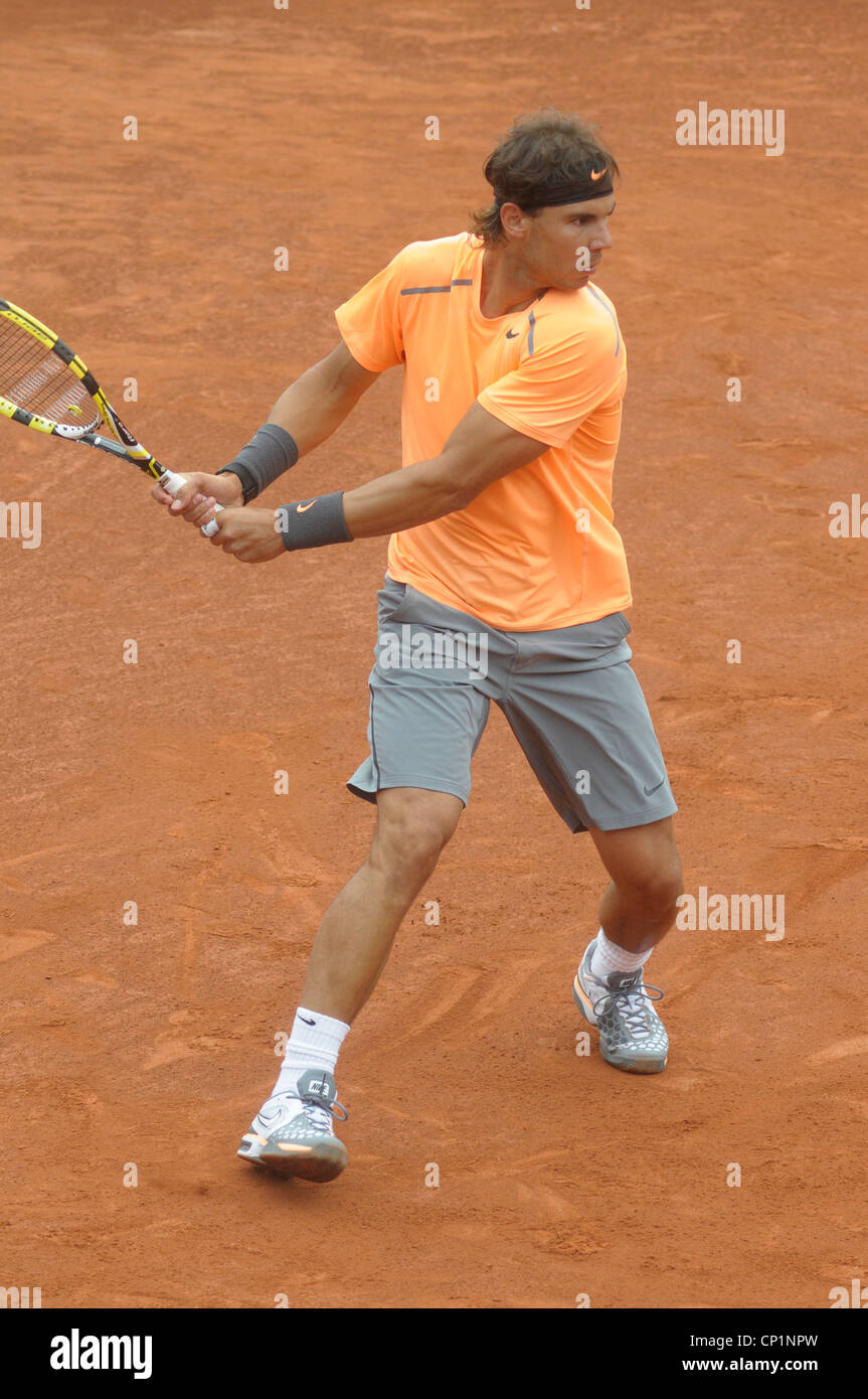 Tennis-Finale. R Nadal und David Ferrer auf 60 Trofeo Conde de Godo an der Real Club de Tenis Barcelona Stockfoto