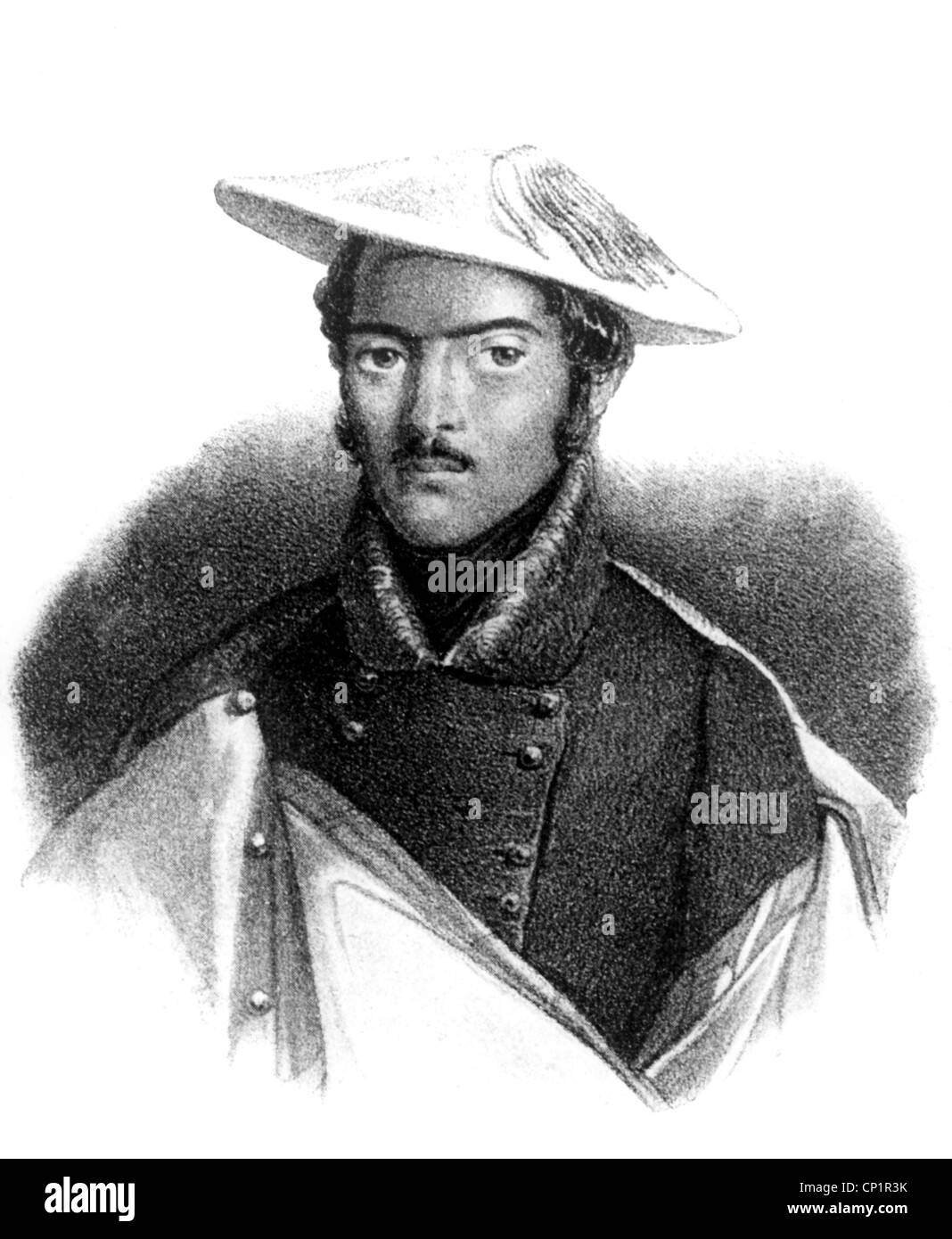 Cabrera y Grino, Ramon, 27.12.1806 - 24.5.1877, spanischer General, Porträt, lithograph, 19. Jahrhundert, Stockfoto