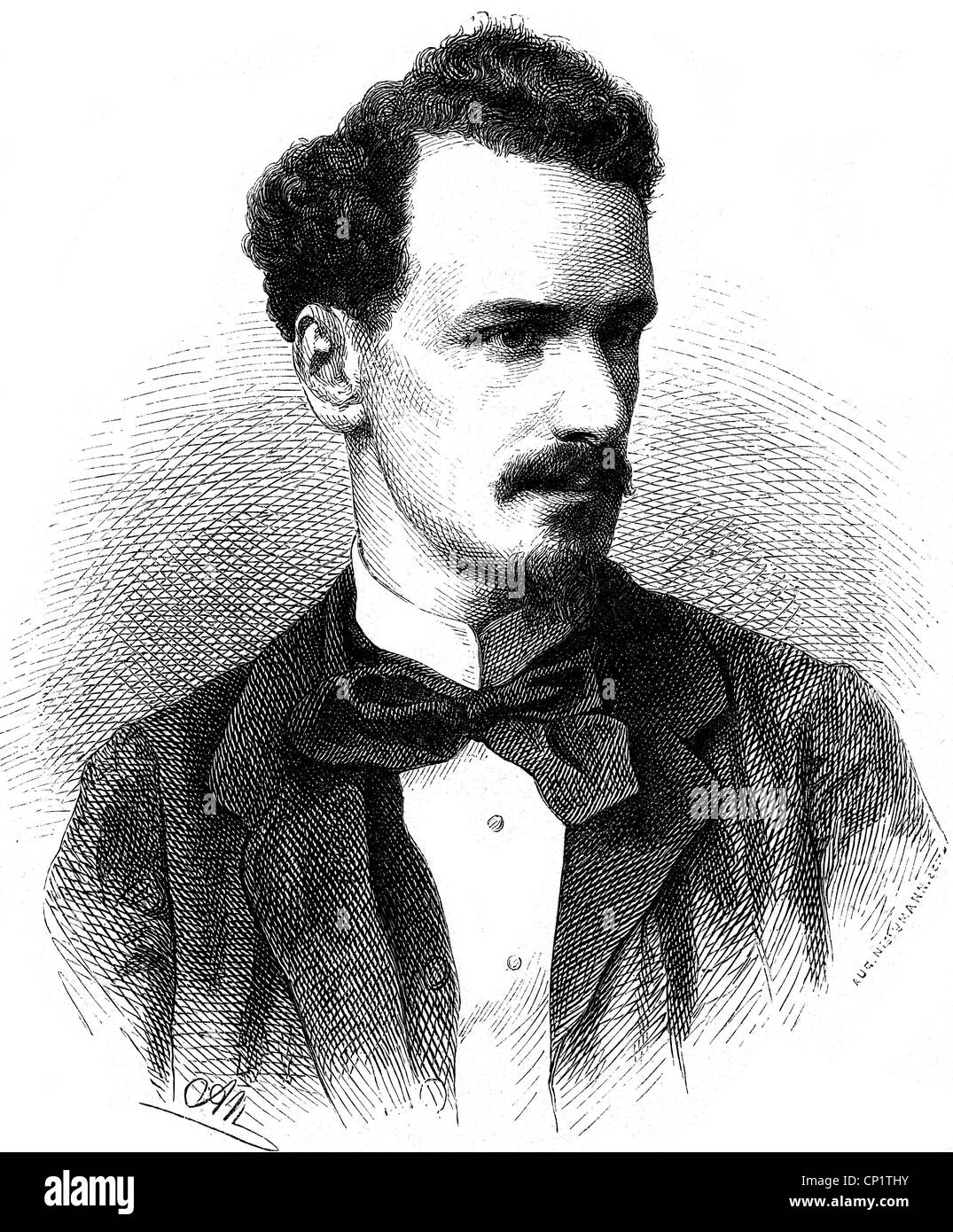 Rochefort-Lucay, Victor-Henry Marquis de, 31.1.1830 - 13.6.1913, französischer Schriftsteller und Politiker, Porträt, Holzgravur, ca. 1865, Stockfoto