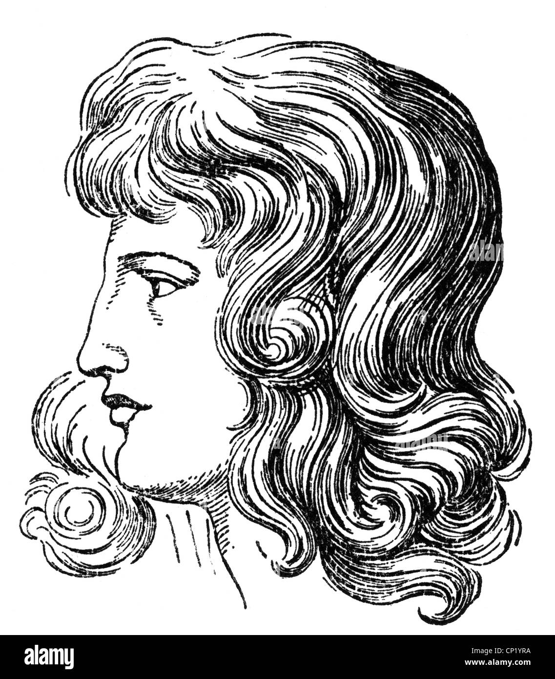 Goethe-Institut, Christiane von, 1.6.17 65 - 6.6.1816, Porträt, Holzgravur nach Zeichnung von Johann Wolfgang von Goethe-Institut, 19. Jahrhundert, Stockfoto