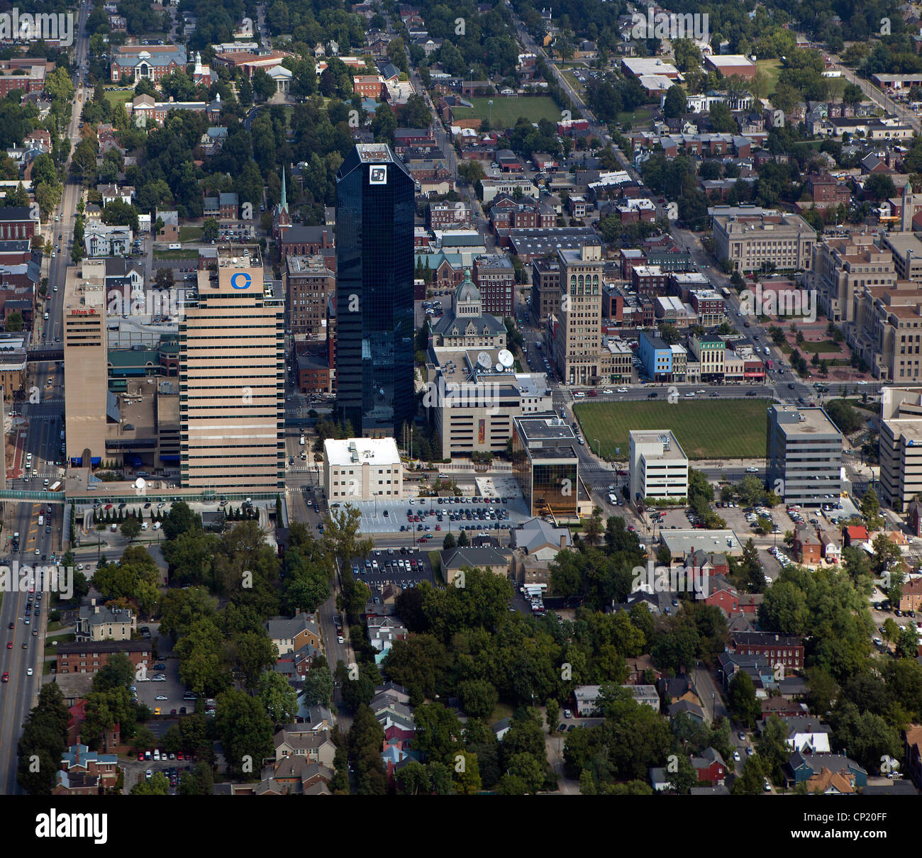 Luftaufnahme Innenstadt Lexington, Kentucky Stockfoto