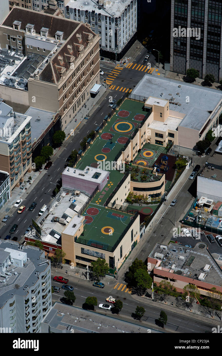 Luftbild-Schule-Bezirk San Francisco, Kalifornien Stockfoto