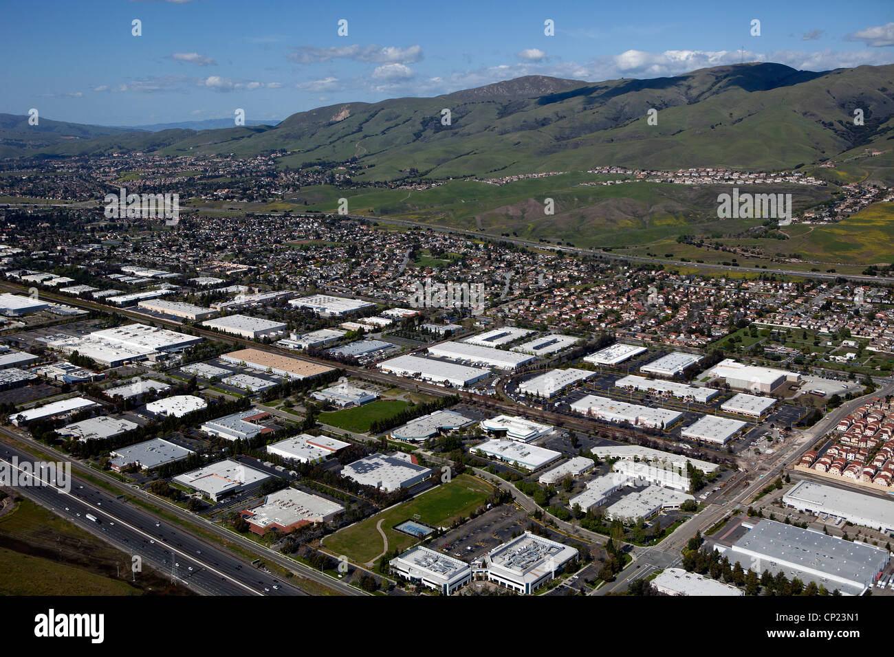 Luftaufnahme Fremont, Alameda County, Kalifornien Stockfoto