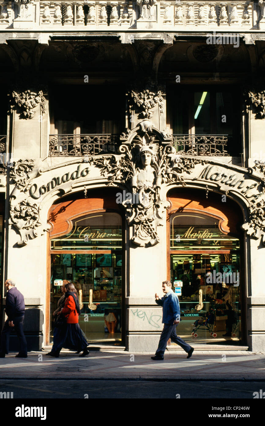 Jugendstil-Shop, Madrid Stockfoto