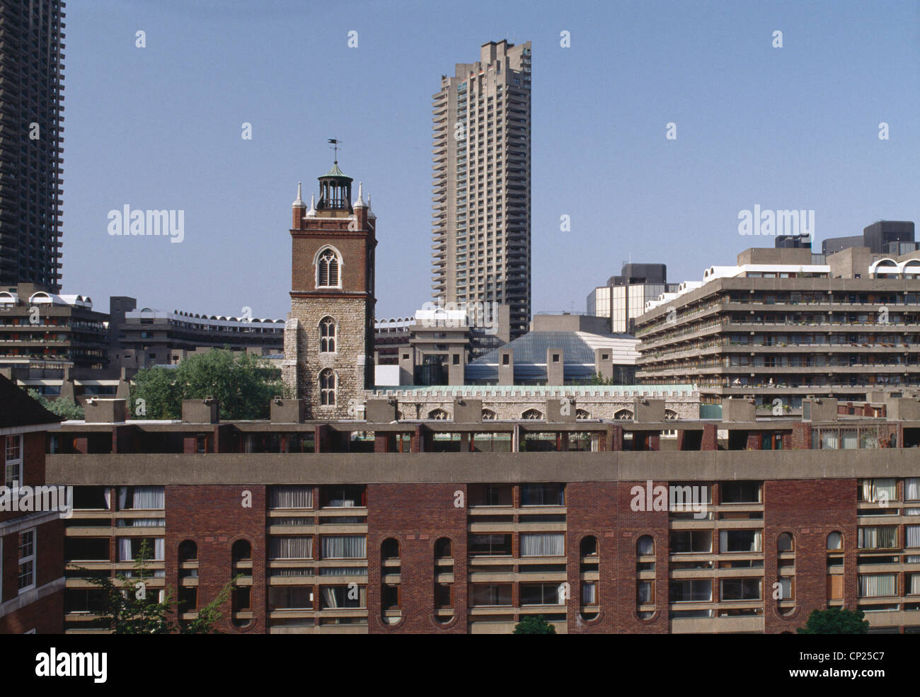 Das Barbican Centre, London. Chamberlin Powell und Bonn Stockfoto