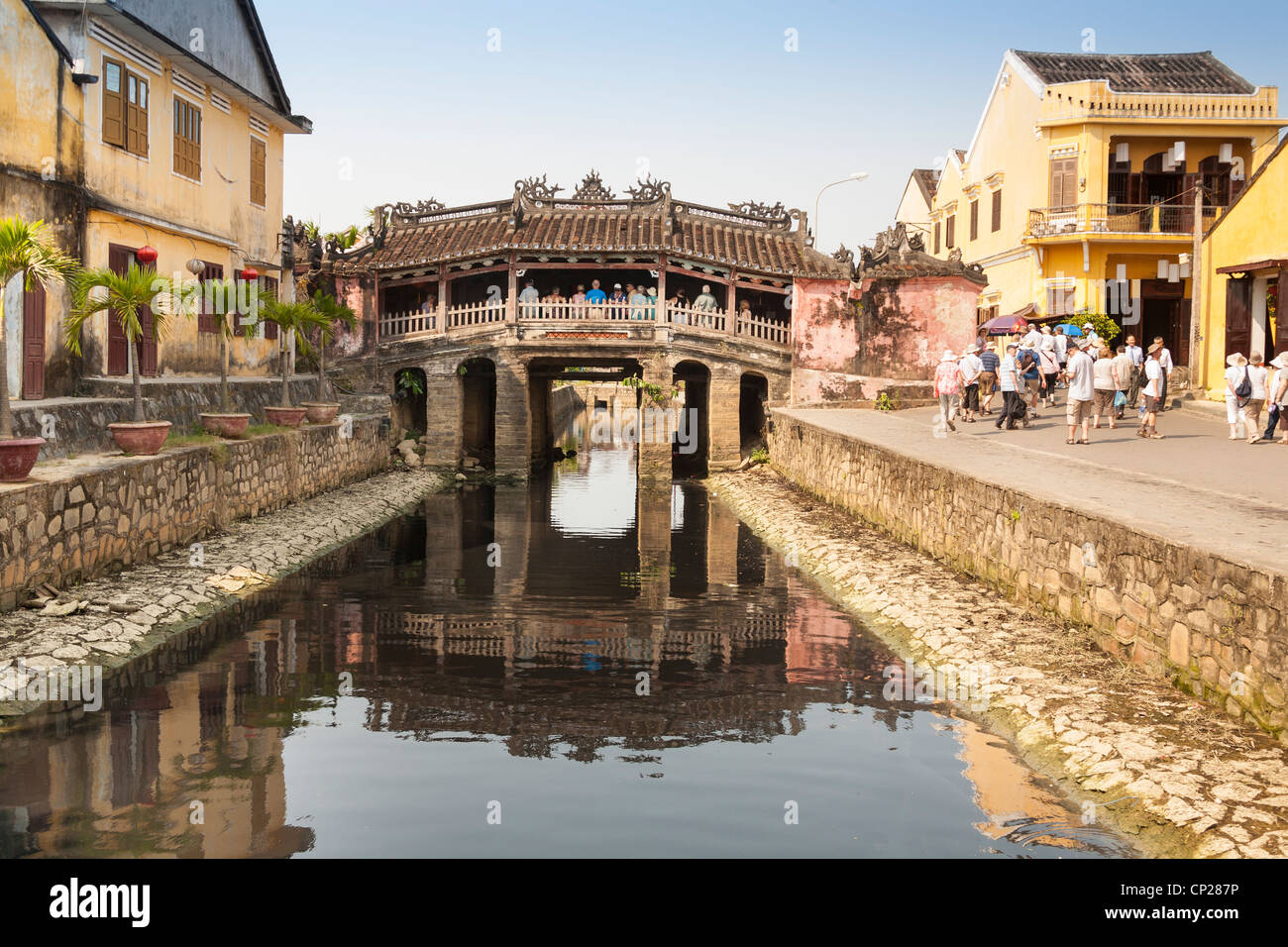 Die japanische bedeckt Brücke, Hoi, Provinz Quang Nam, Vietnam Stockfoto
