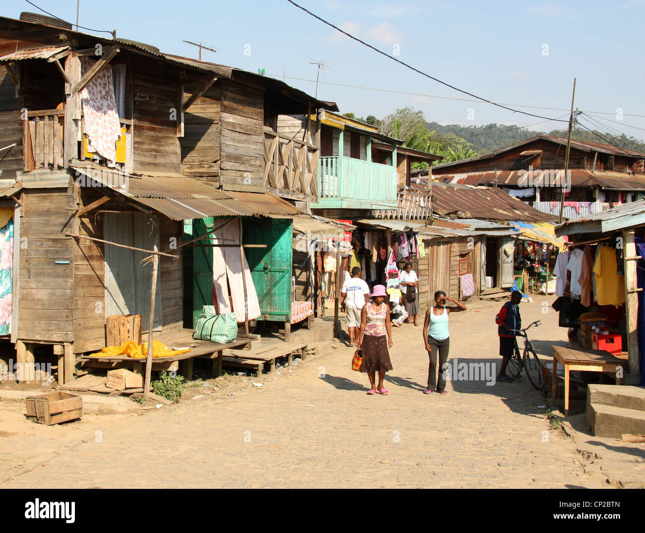 Andasibe Dorf, Provinz Toamasina, Madagaskar, Afrika Stockfoto