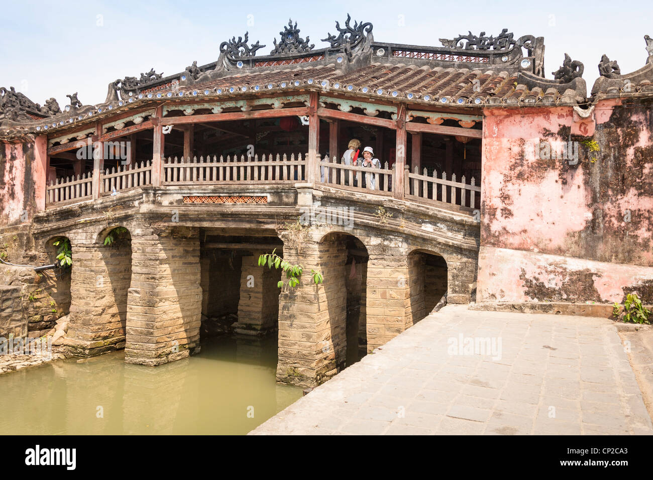 Die japanische bedeckt Brücke, Hoi, Provinz Quang Nam, Vietnam Stockfoto