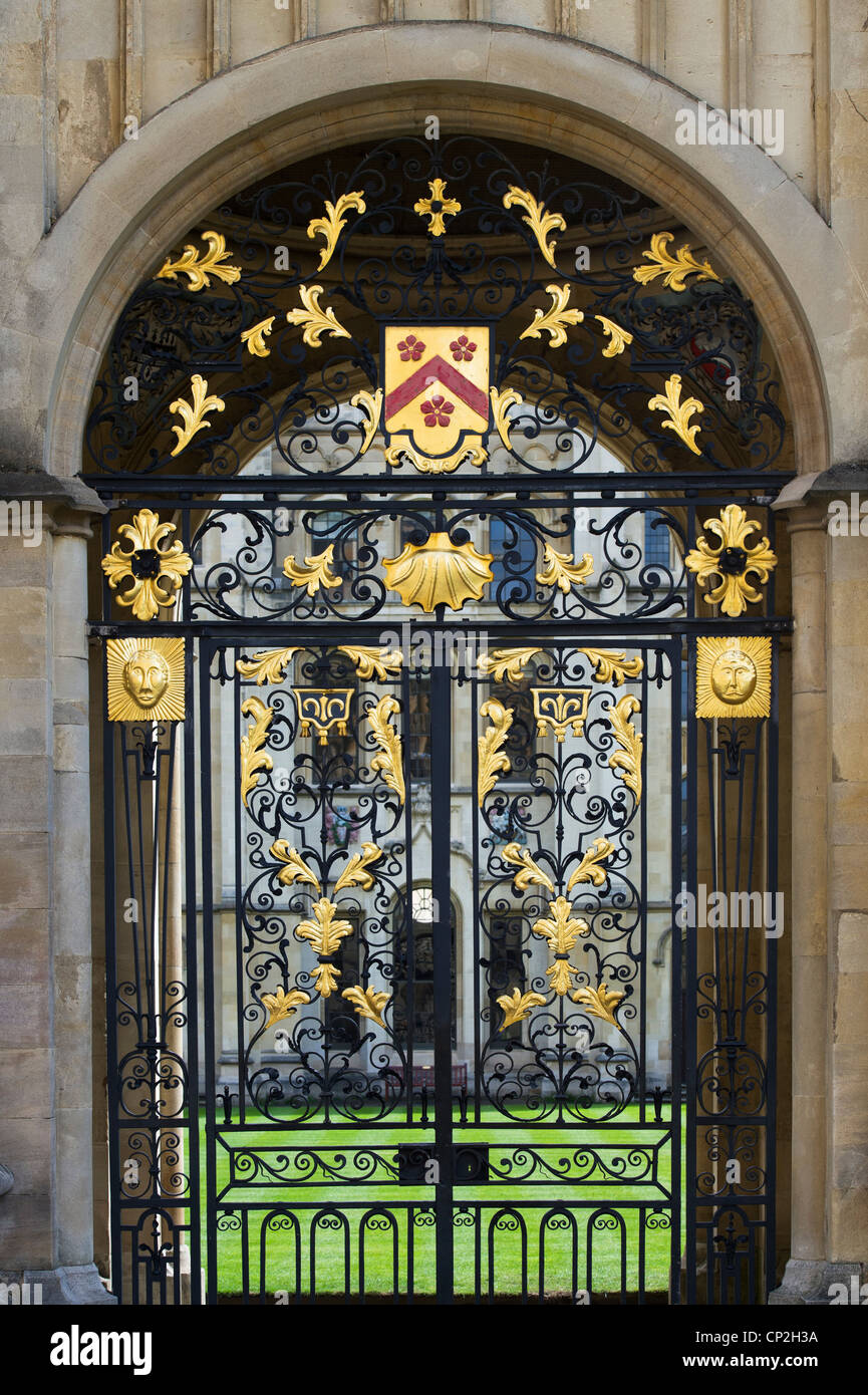 West Tür, All Souls College, Universität Oxford, Oxfordshire, England Stockfoto