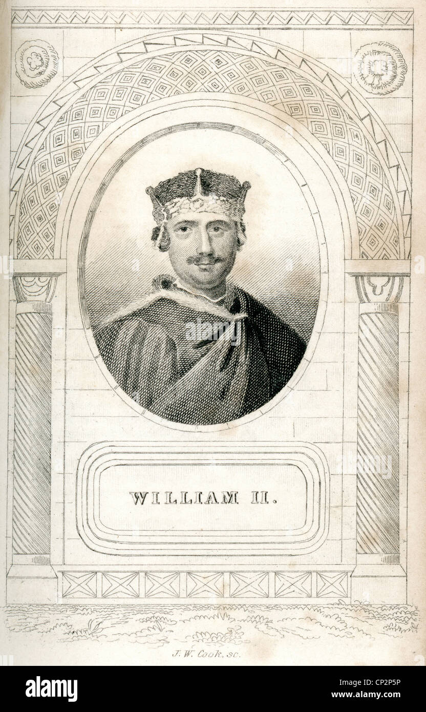 Porträt des Königs William II von England, bekannt als William Rufus. Stockfoto