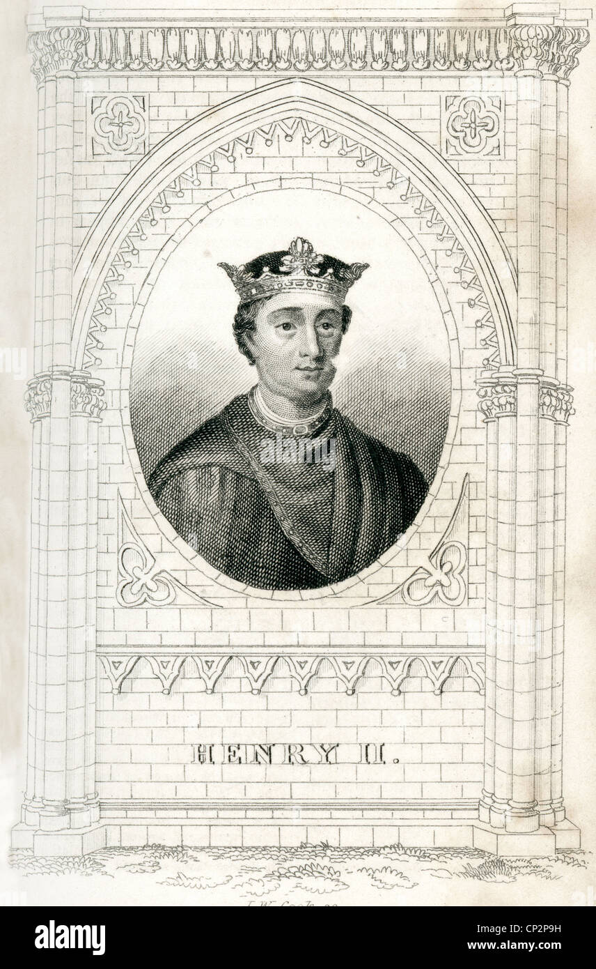 Porträt von König Heinrich II. von England Stockfoto