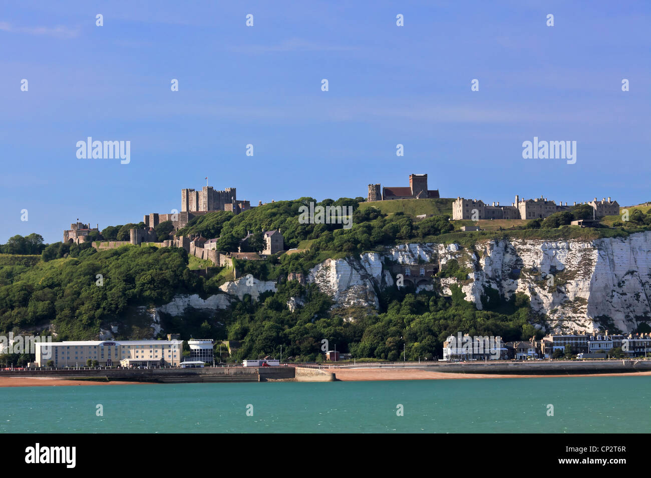 3779. die Burg aus dem Hafen von Dover, Kent, UK Stockfoto