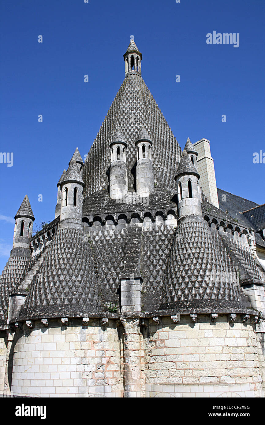 Fontevraud Abbey, Abbaye de Fontevraud, Frankreich. Stockfoto