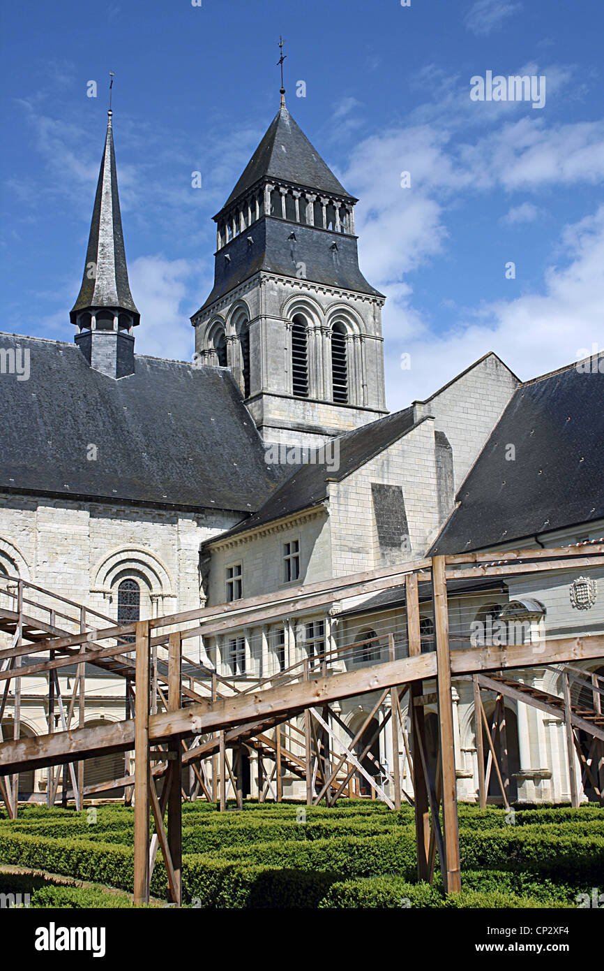 Fontevraud Abbey, Abbaye de Fontevraud, Frankreich. Stockfoto