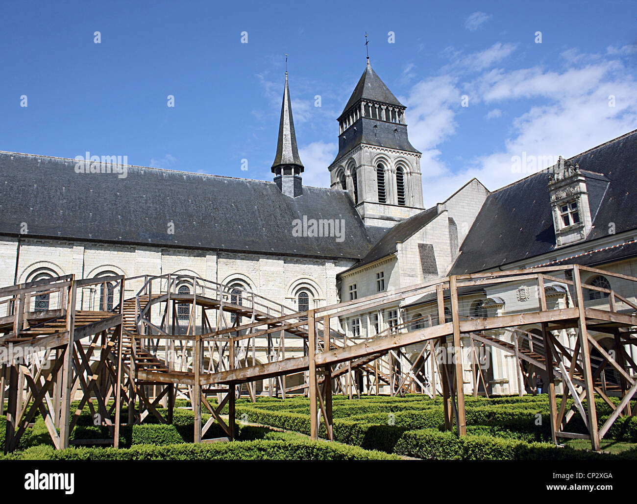 Fontevraud Abbey, Abbaye de Fontevraud, Frankreich. Stockfoto