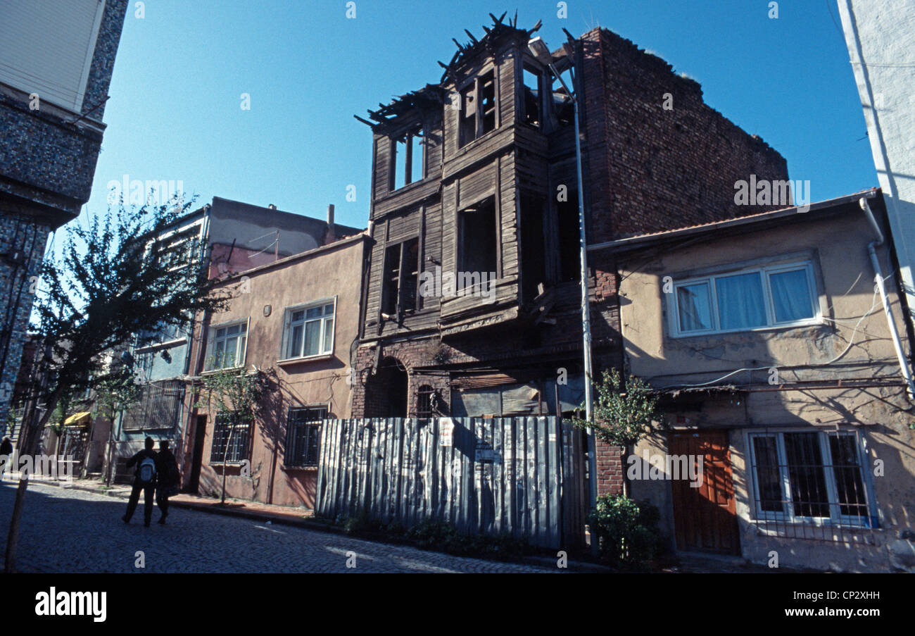 Istanbul - verfallenes Haus Stockfoto