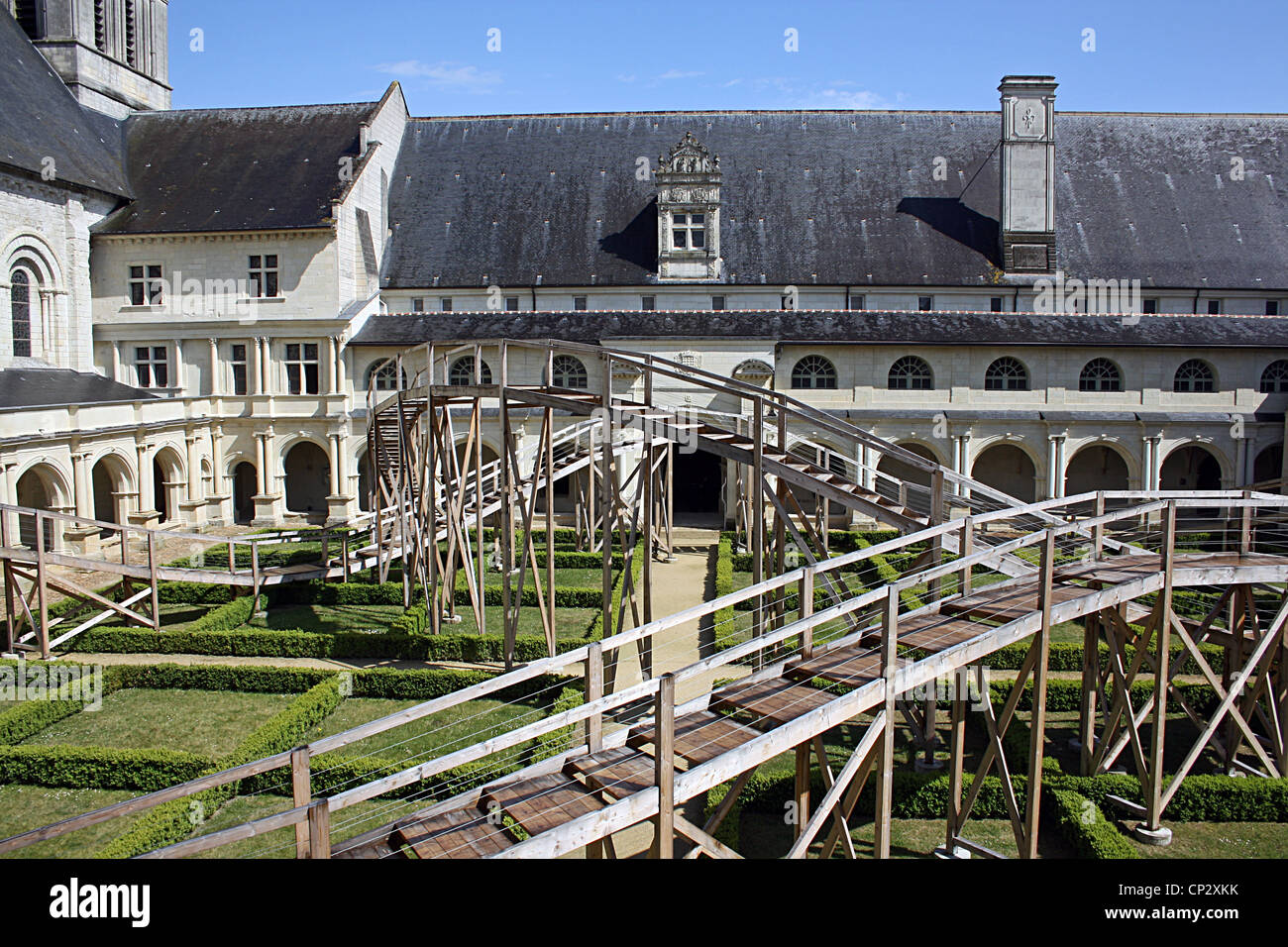 Fontevraud Abbey, Abbaye de Fontevraud, Frankreich. Stockfoto