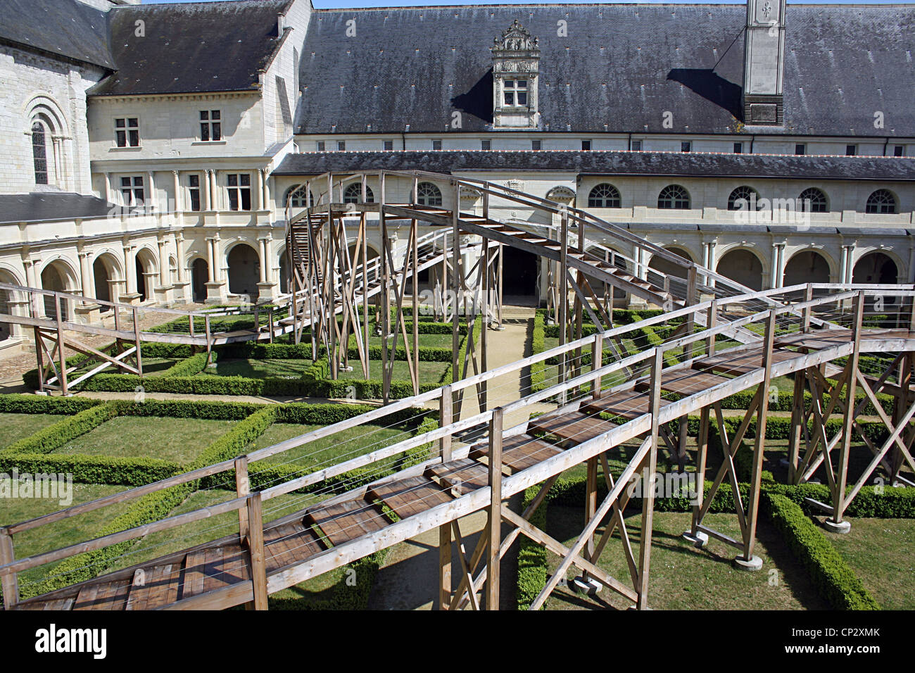 Fontevraud Abbey, Abbaye de Fontevraud, Frankreich. Stockfoto