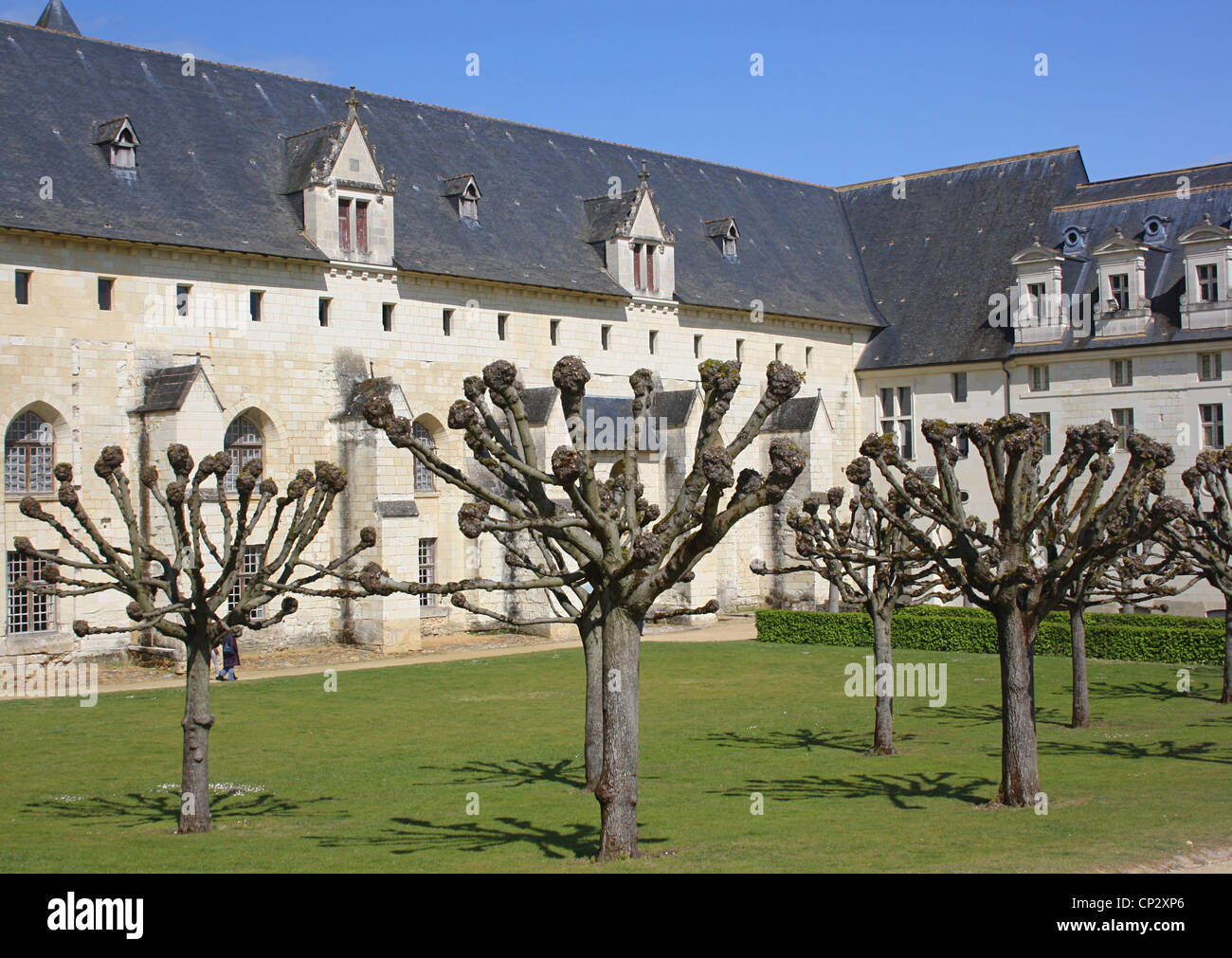 Fontevraud Abbey, Abbaye de Fontevraud, Frankreich. Stockfoto