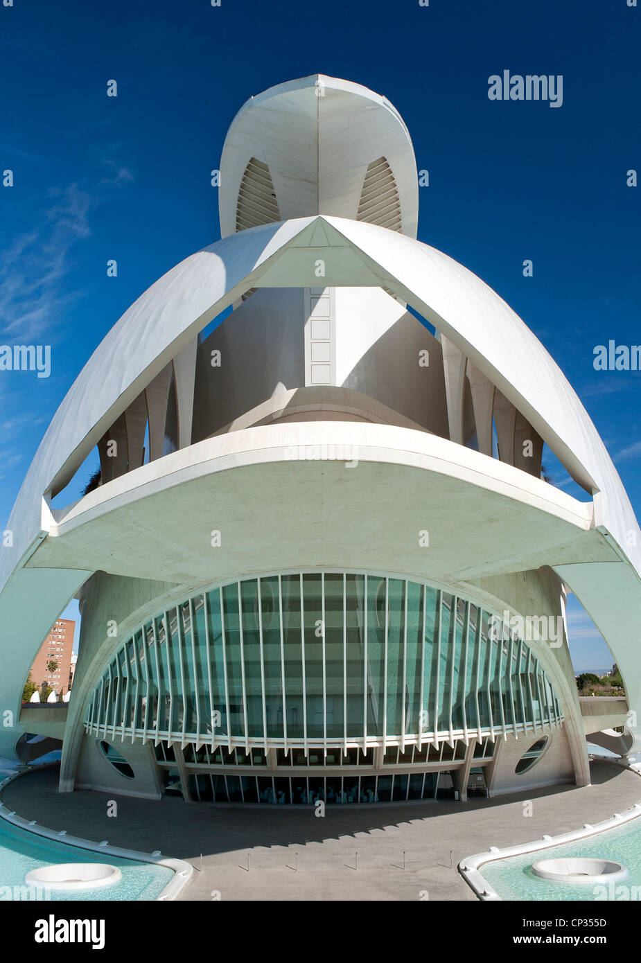 Opernhaus in der Stadt der Künste und Wissenschaften Valencia, Spanien Stockfoto