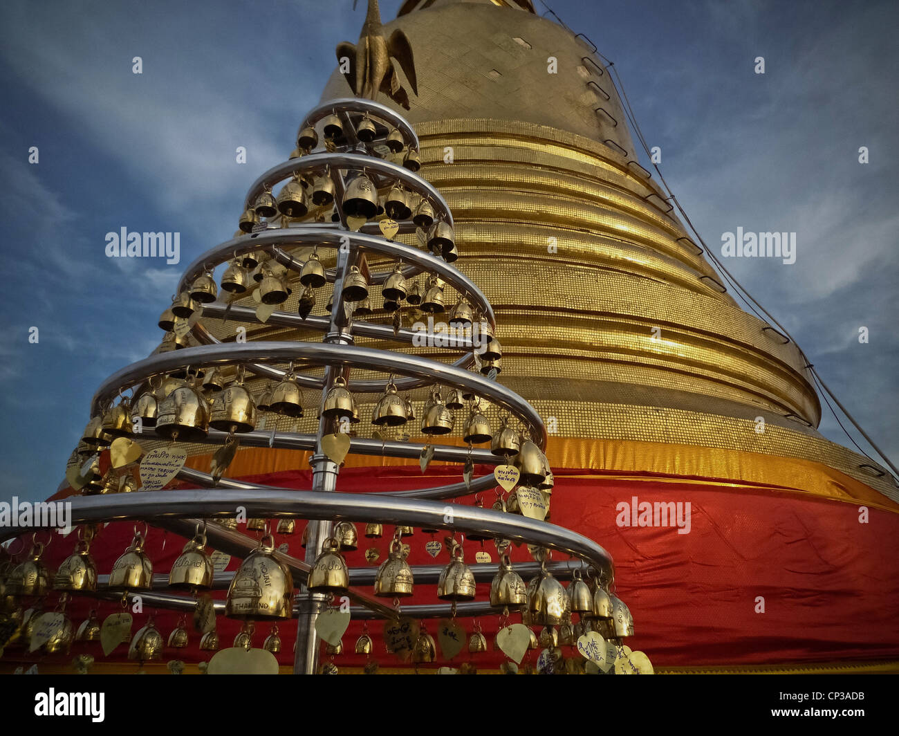 , Wat Saket Ratscha Wora Maha Wihan (Thai:), besser bekannt unter dem Namen Wat Saket ist ein Buddhist temp Stockfoto