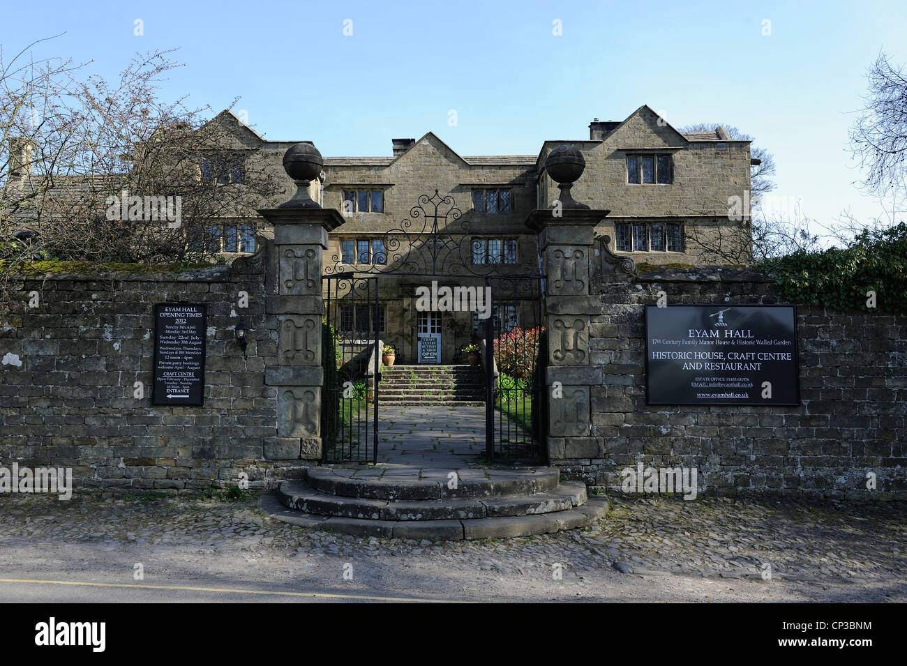 Eyam Hall Derbyshire England uk Stockfoto