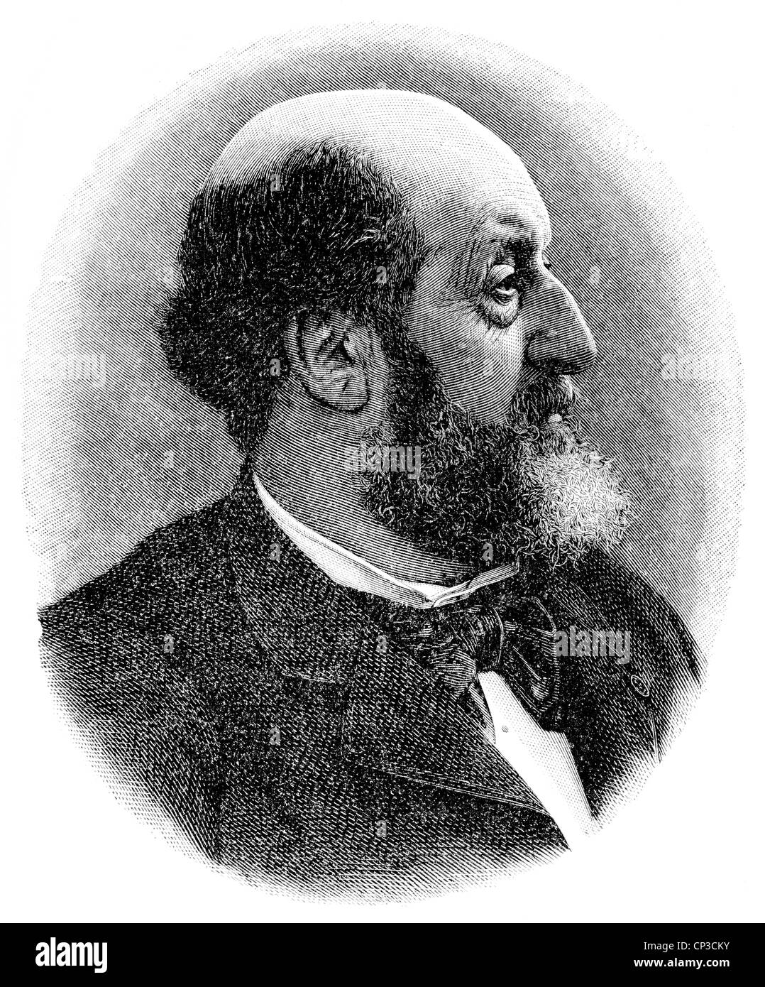 Guillaume Victor Émile Augier, 1820-1889, ein französischer Dramatiker, Lyriker und librettist Stockfoto